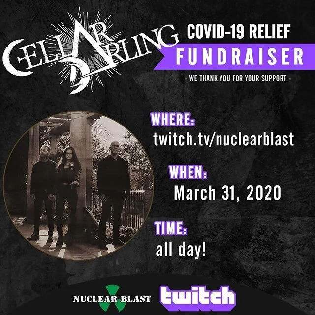 This is happening tomorrow! Or technically today. Yeah, this is happening today. 
At 9 AM PST / 18:00 CET we'll be available for a Q&amp;A on the so-called "Twitch". We do not know what this is and how to use it, but we will figure it out. A perfect opportunity for you to gather ideas as to what you'd like to see and hear on our 'lockdown content' page which we'll launch soon - or to just have a chat. We're looking forward to 'seeing' you there 🖤
In times of need it's so heartwarming to not only have the best fans, but also an incredibly supportive record label. Thank you Nuclear Blast for organising this.