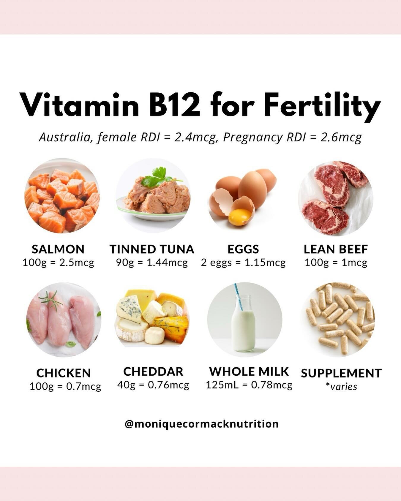 VITAMIN B12 for IVF, FERTILITY &amp; PREGNANCY⁣
⁣
👉 Vitamin B12 is essential for the nervous system, making red blood cells and for DNA synthesis and regulation. ⁣
⁣
If you are planning a pregnancy, get your B12 levels checked by blood test. ⁣
⁣
- V