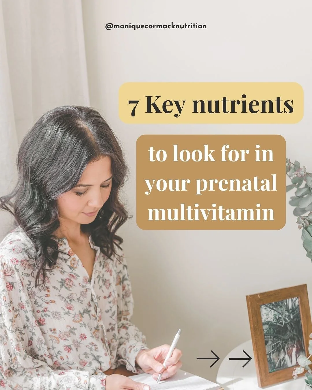 💊 Not all prenatal multivitamins are created equal and choosing the right one can feel overwhelming.⁣
⁣
Wondering what to actually look for in a prenatal supplement? 💫 ⁣
⁣
Here are 7 key nutrients to keep an eye out for:⁣
 🔹&nbsp;Folate⁣
 🔹&nbsp;