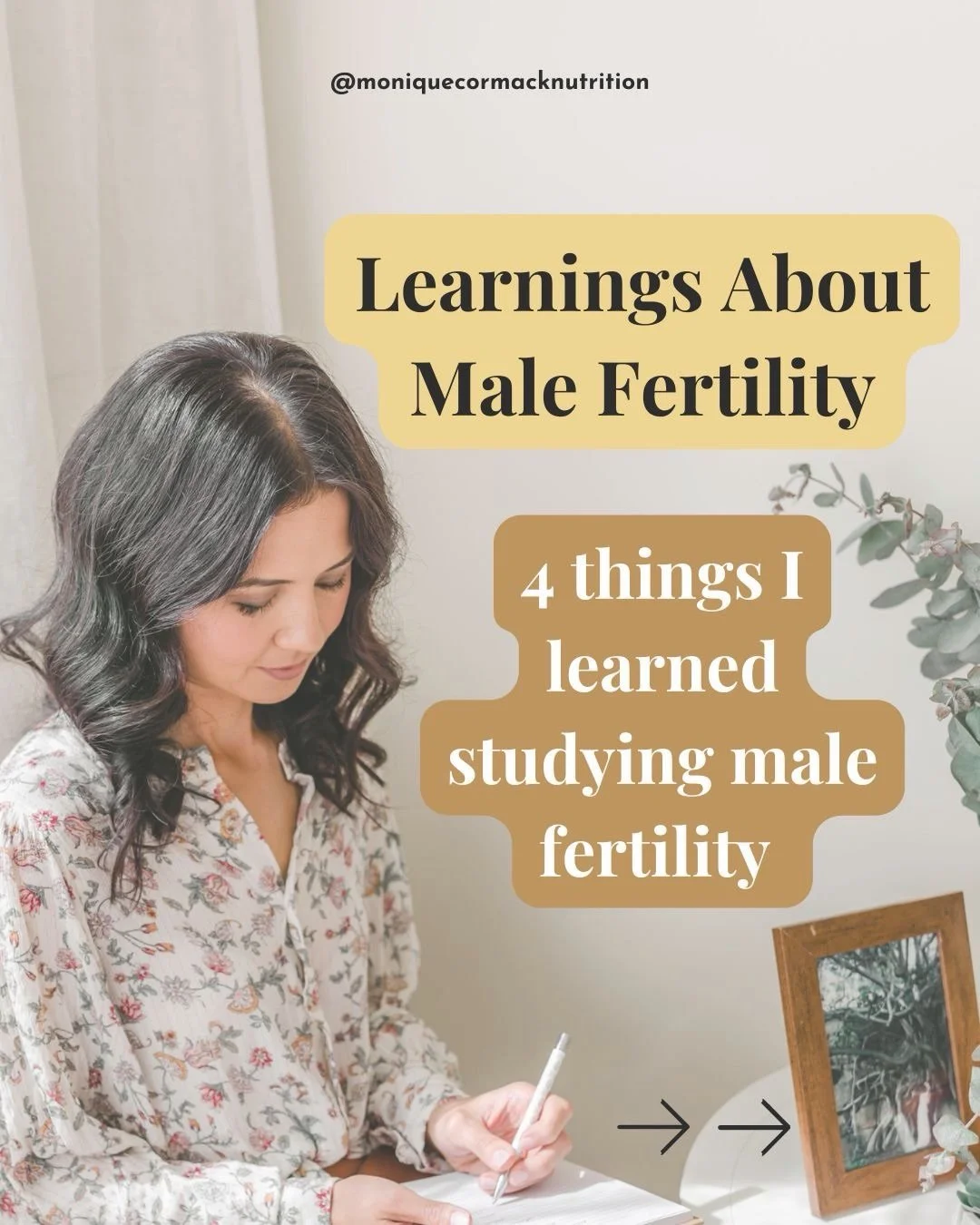 Male Fertility was the last subject I completed as part of my (ongoing!) Master of Reproductive Medicine - and I wanted to share a few key takeaways with you because male fertility deserves WAY more attention than it gets!⁣
⁣
Here are 4 things I lear