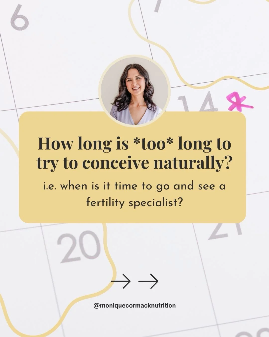 If you&rsquo;ve been trying to conceive and quietly wondering&hellip;⁣
⁣
&ldquo;Is it time to get help?&rdquo; This post is for you.⁣
⁣
There&rsquo;s some confusion around how long is &ldquo;normal&rdquo; to try before seeing a fertility specialist. 