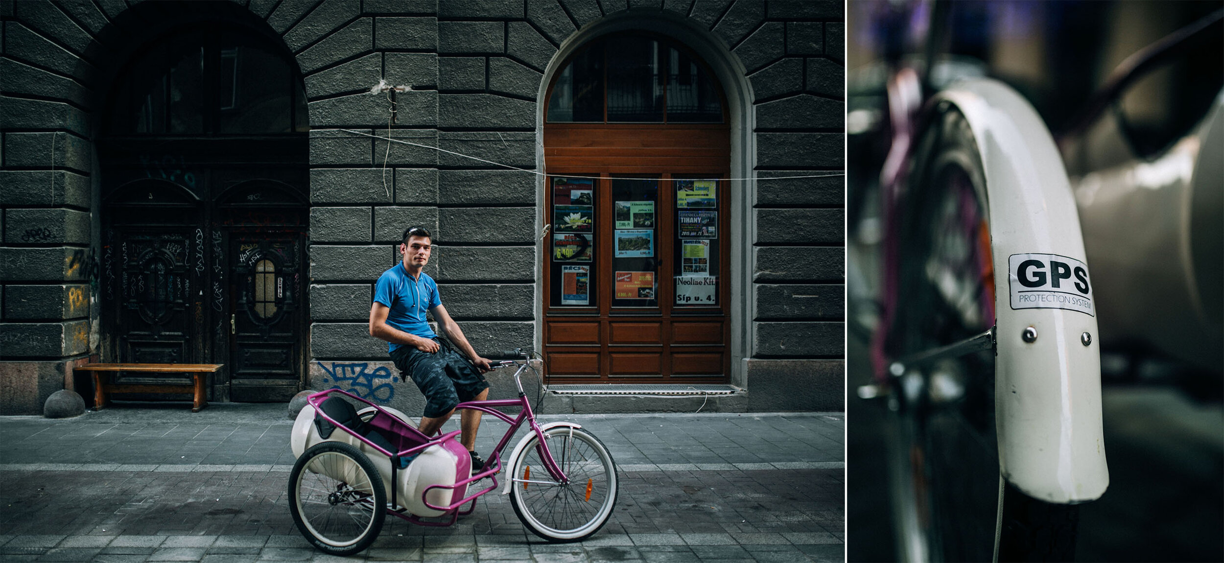  Lehet, hogy az oldalkocsi kihalt a motorokról, de Tamást, a püspöklila izé tulajdonosát ez abszolút nem érdekelte     