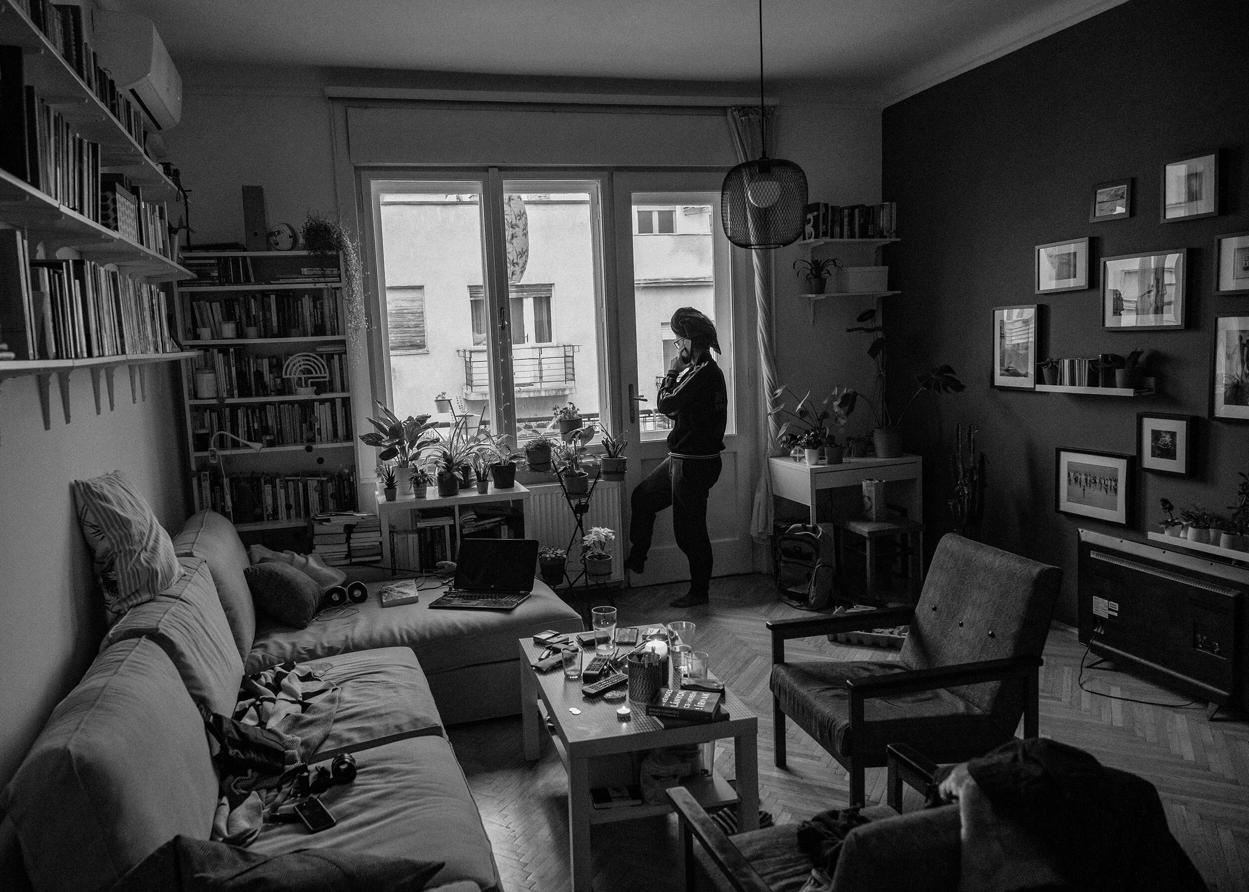 Last day at work, from home. Eszter decided to quit her job after several years as a social manager. She transitioned to home office during the first wave of the coronavirus in March, 2020 but now she feels herself a bit burnt out – and the quaran
