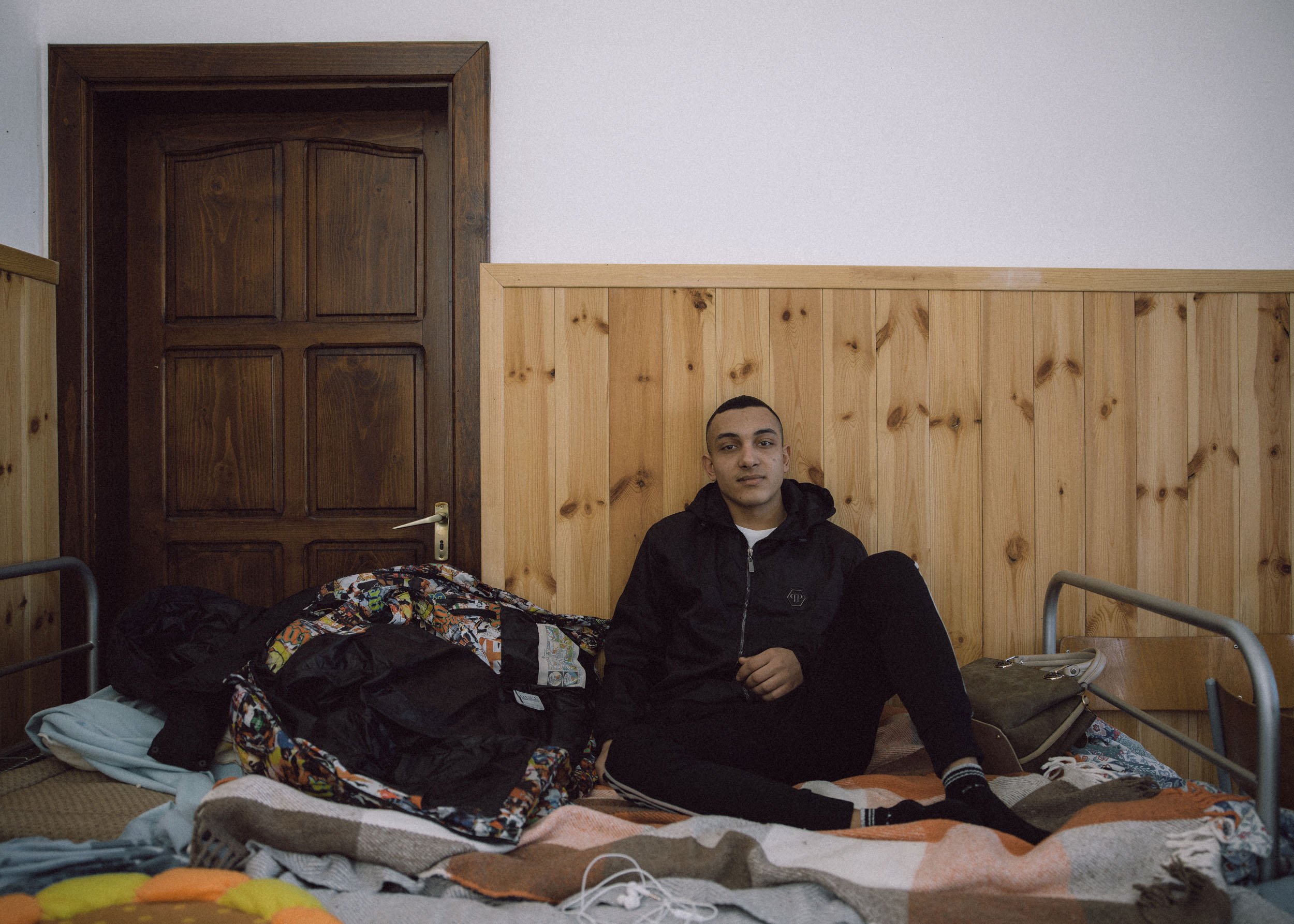  Janos from Kharkiv, Ukraine has rest at a temporary shelter on March 19, 2022 in BARABAS, Hungary 