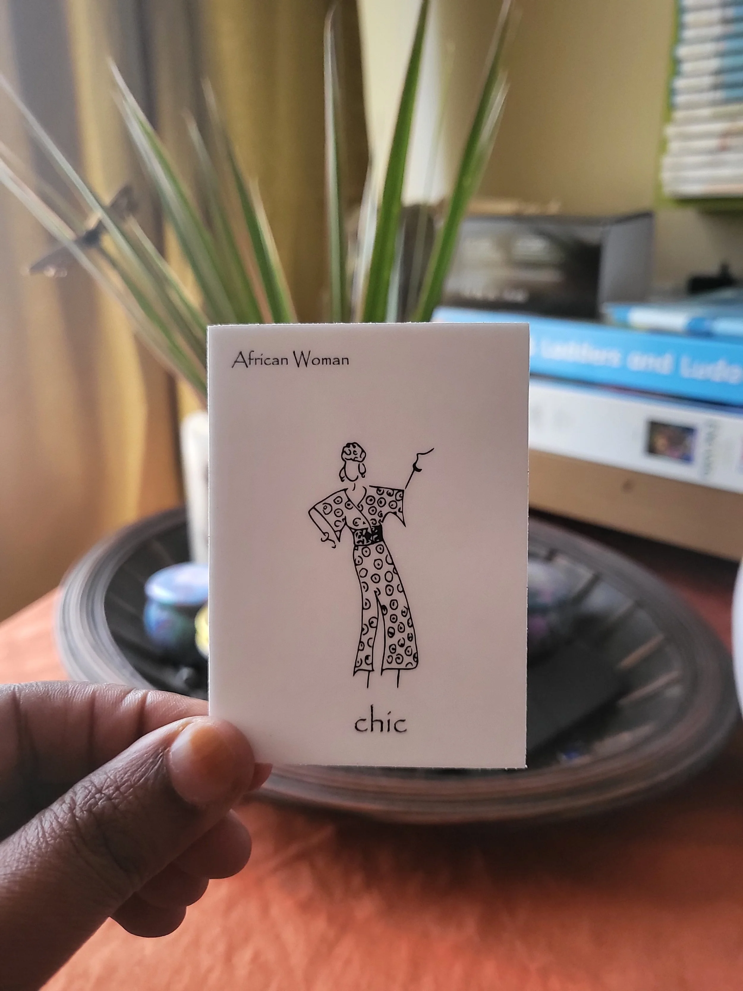 Chic African Woman Sticker