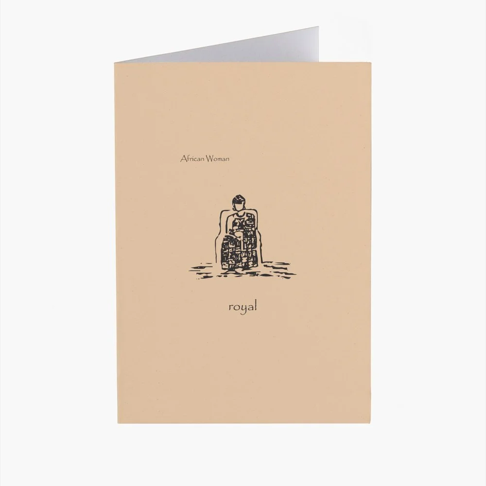 Royal African Woman Greeting Card