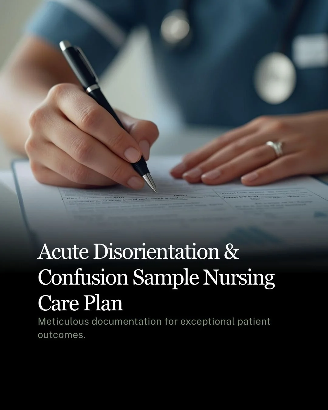 Acute Disorientation and Confusion Sample Nursing Plan.