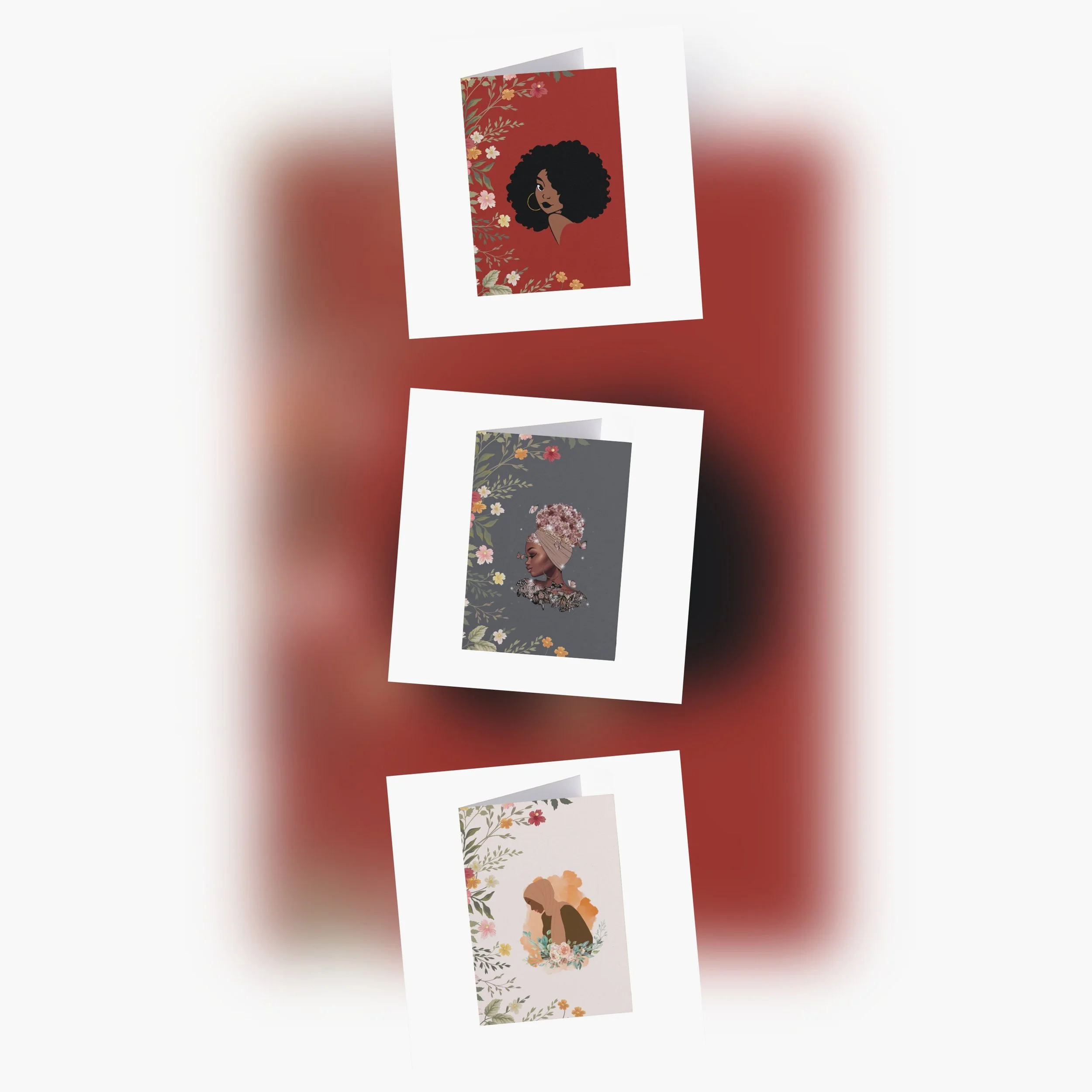 Elegant Diversity Greeting Card Set - Pack of 3