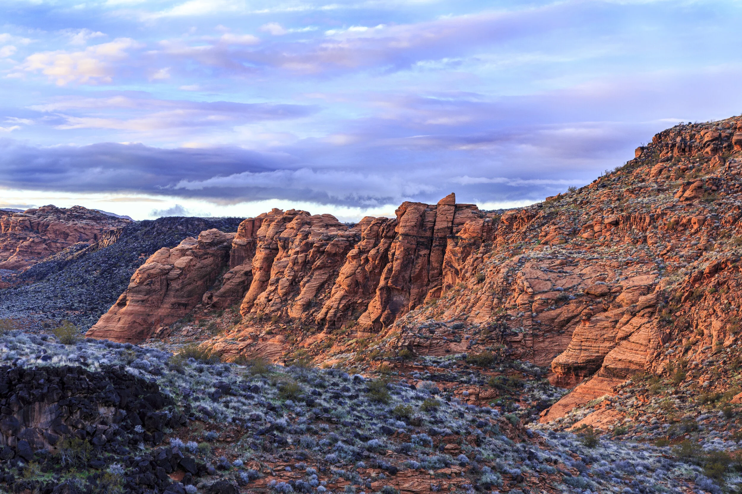 Red Cliff Sunset - Washington Utah