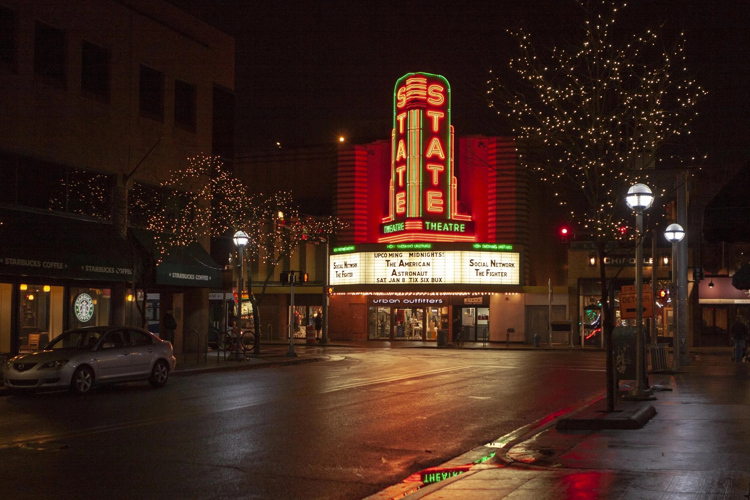Marquee At Night - State Theater, Ann Arbor Michigan