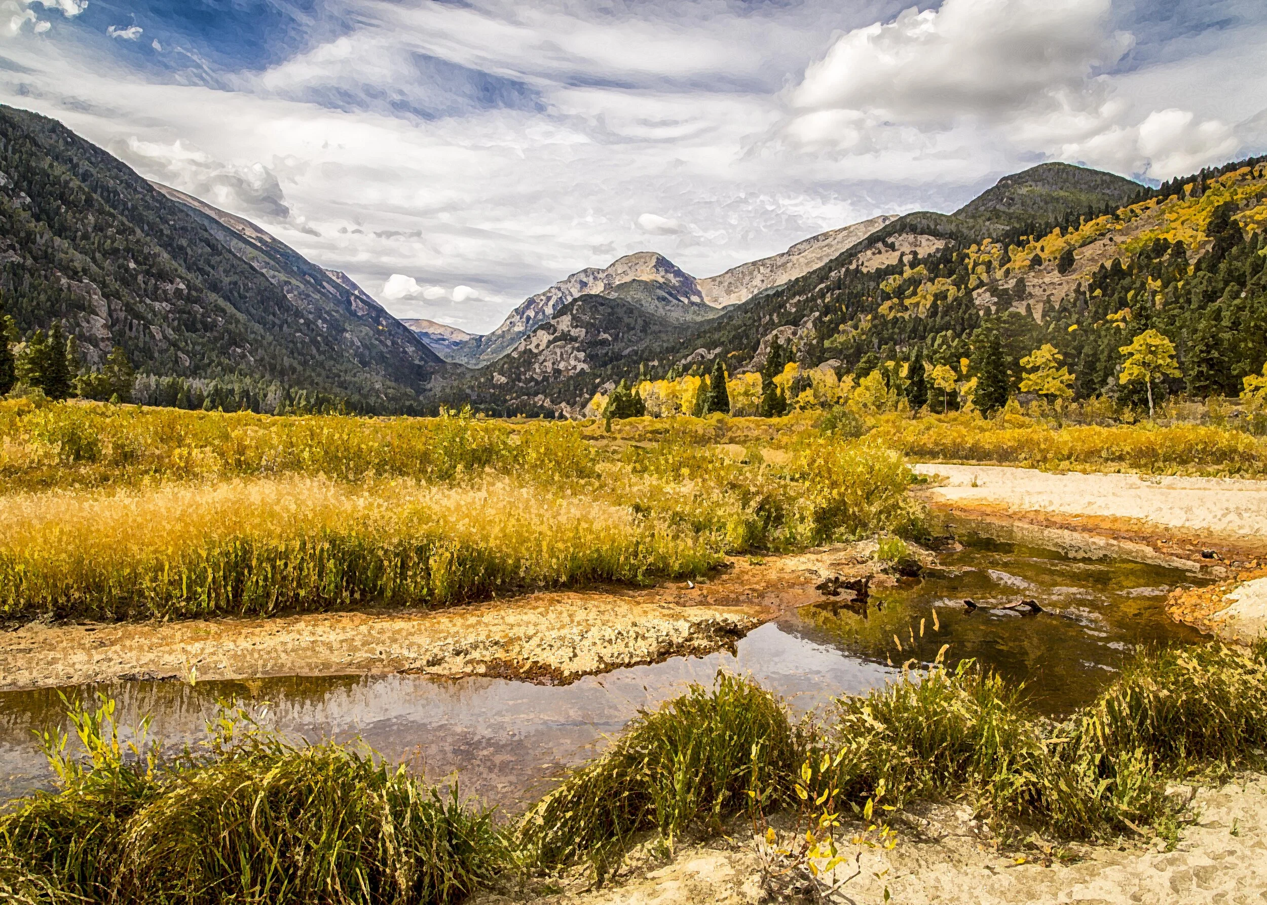 autumn valley - rocky mountain national park, colorado