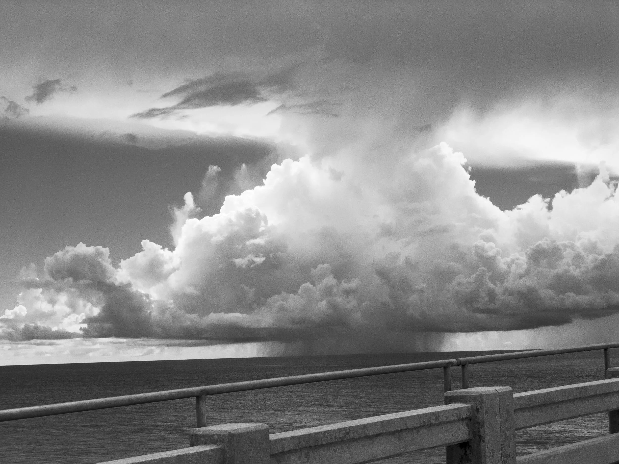 rain storm - bahia honda state park florida keys