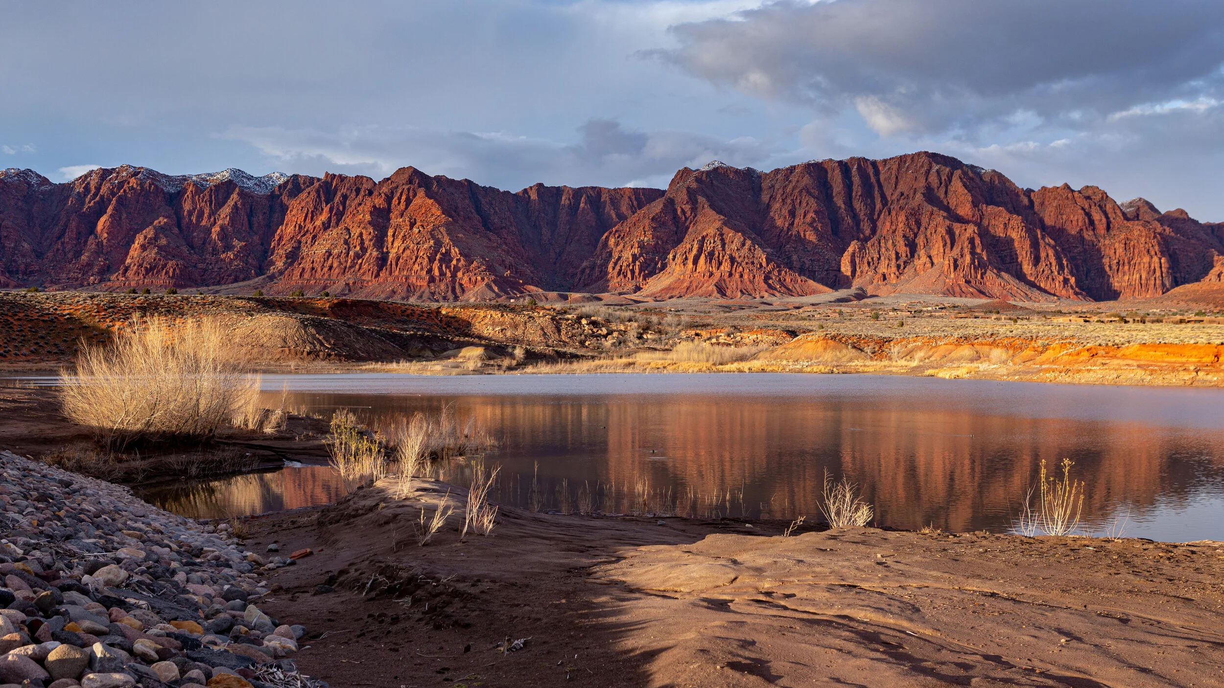 reflections - fire lake 