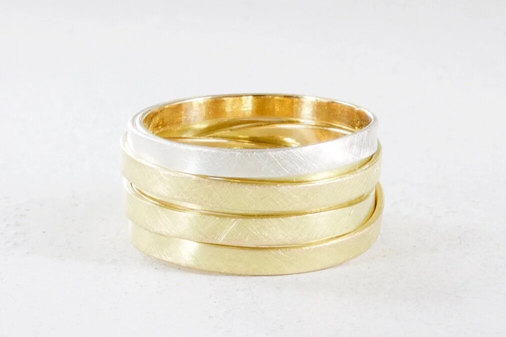 WICKELRING AUS 18KT GOLD UND SILBER Nº63