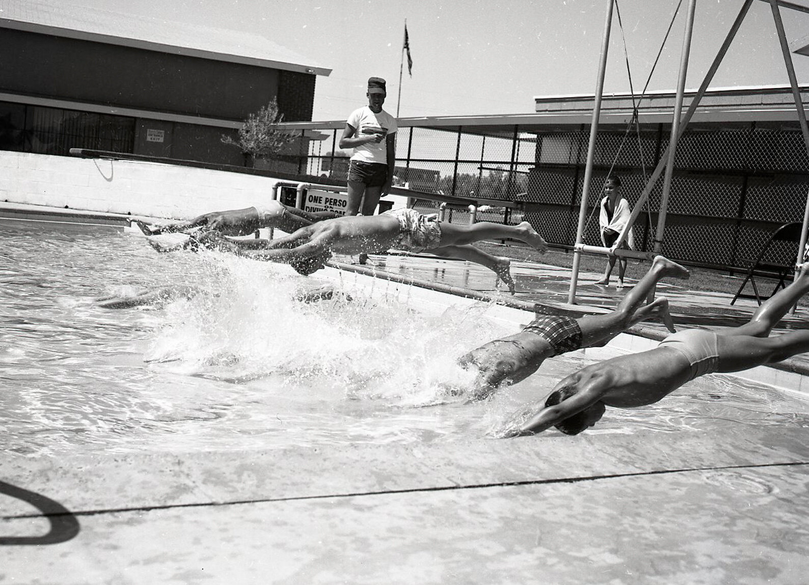 Swim team at JCC ca. 1955