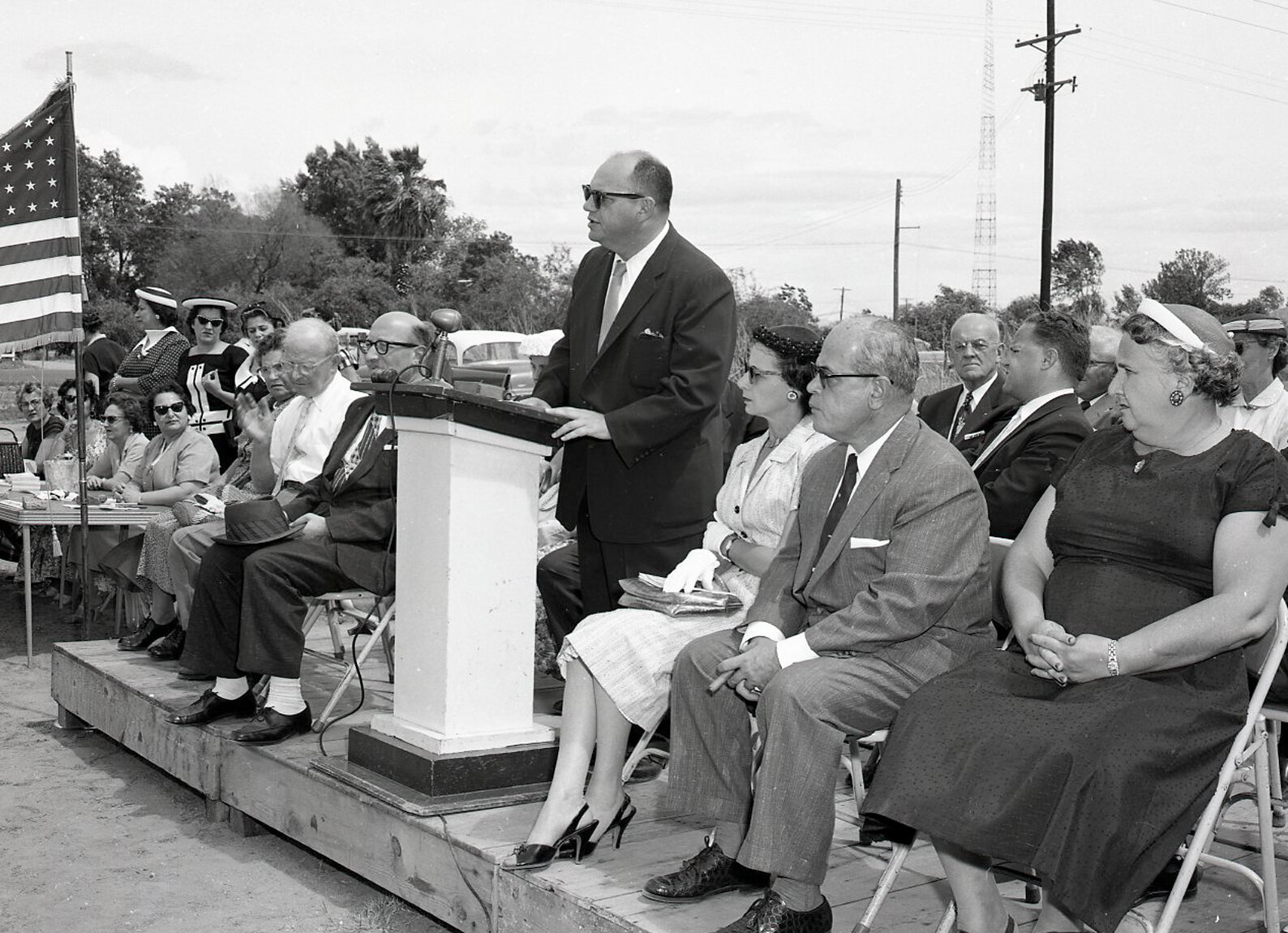 Groundbreaking ceremonies for Kivel Nursing Home on May 19, 1957