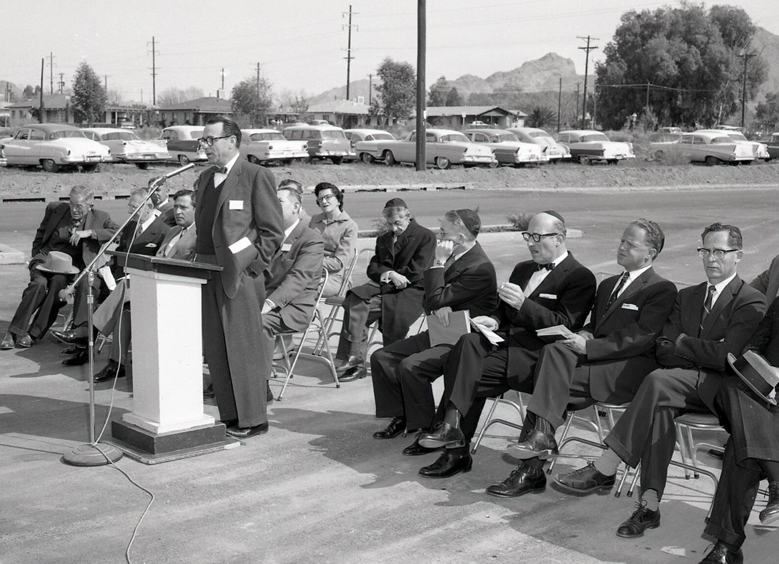 Dedication ceremonies for Kivel Nursing Home on March 2, 1958