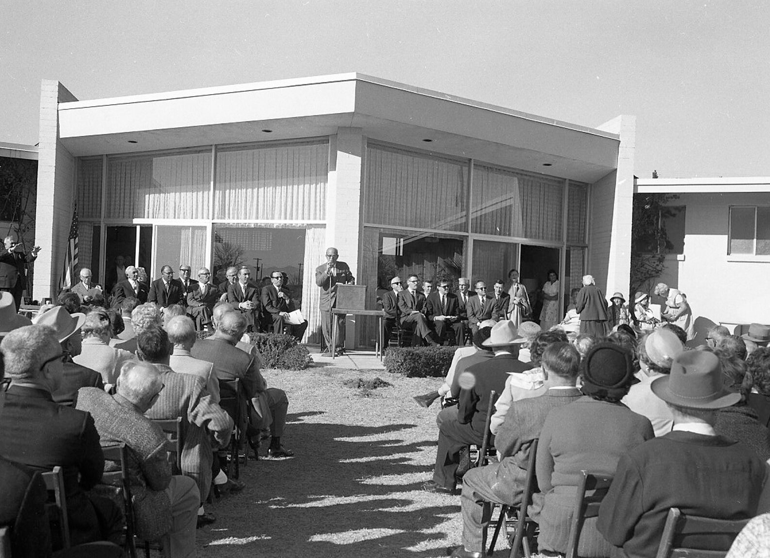 South Pavilion groundbreaking ceremonies for Kivel Nursing Home in 1962