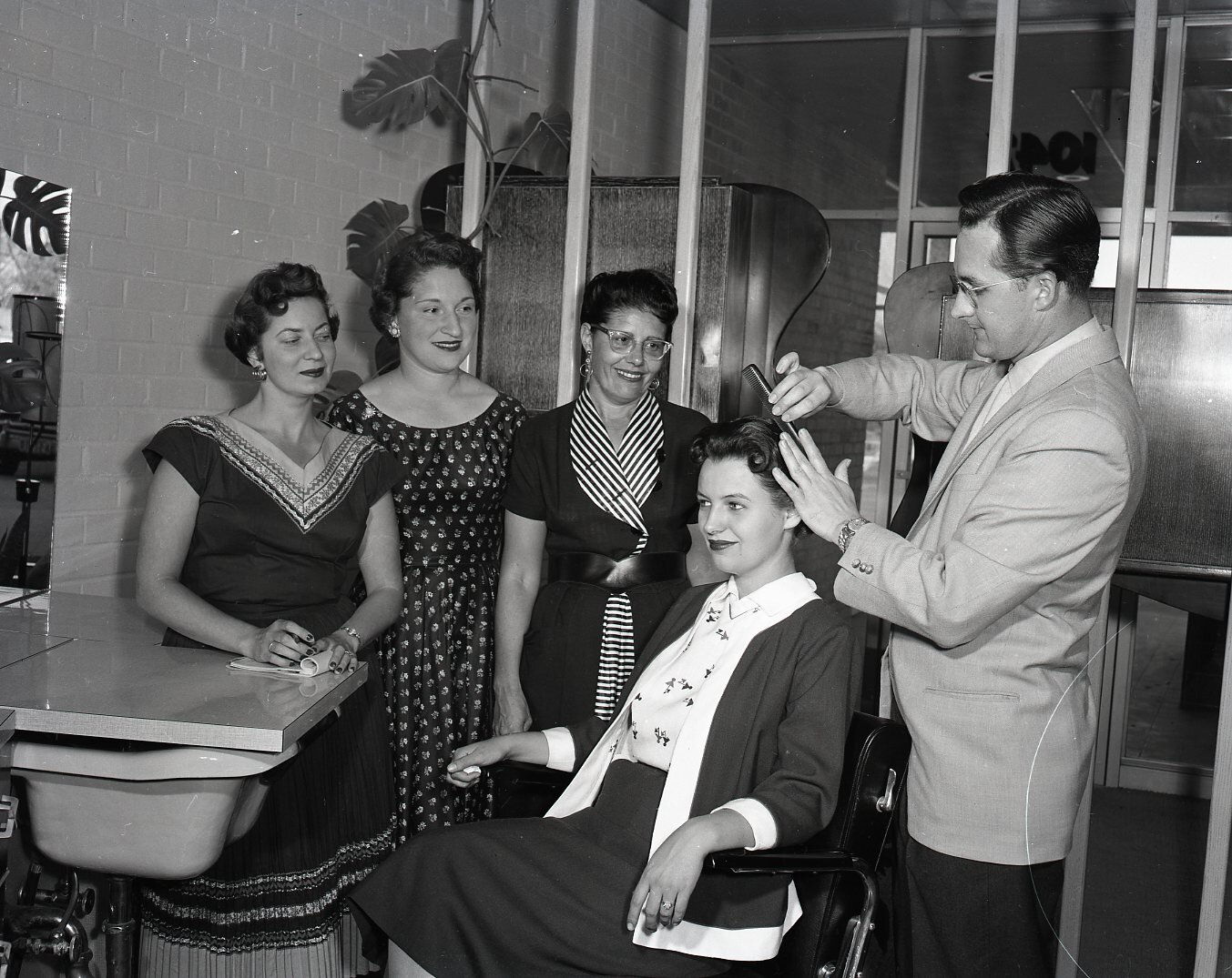 Women getting their hair done at Clell's Beauty Salon