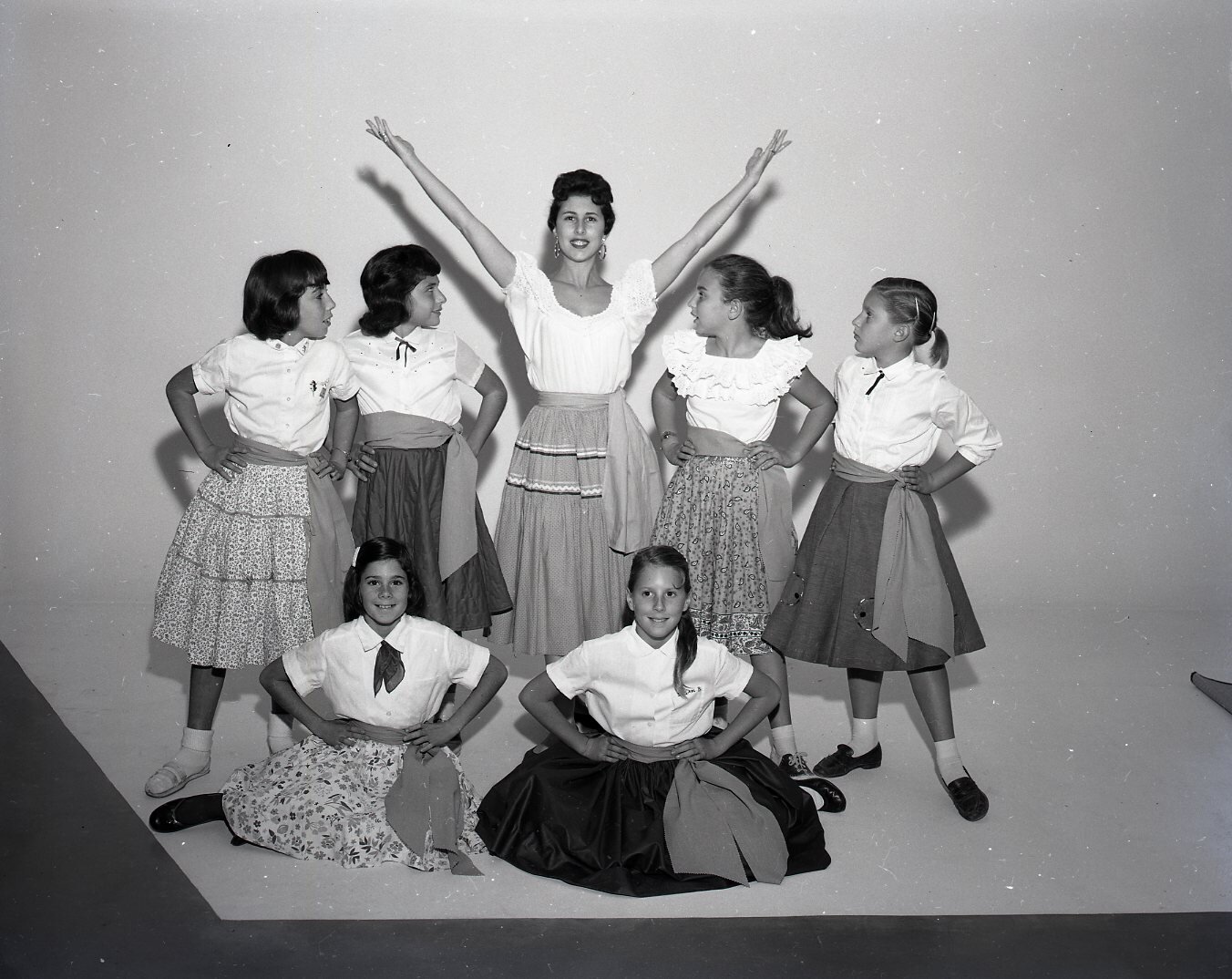 Norma Barer teaching dance class 