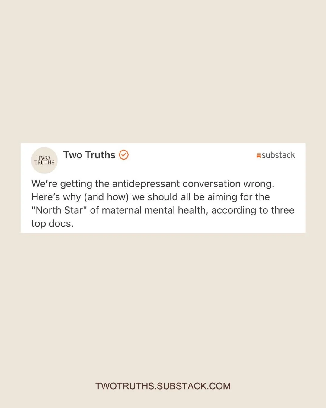 &ldquo;Maternal euthymia&rdquo; is the *North Star* of maternal mental health &mdash; and you probably don&rsquo;t even know what it means. Comment LINK and we&rsquo;ll send you more details on the gold standard we should all be striving for &mdash; 