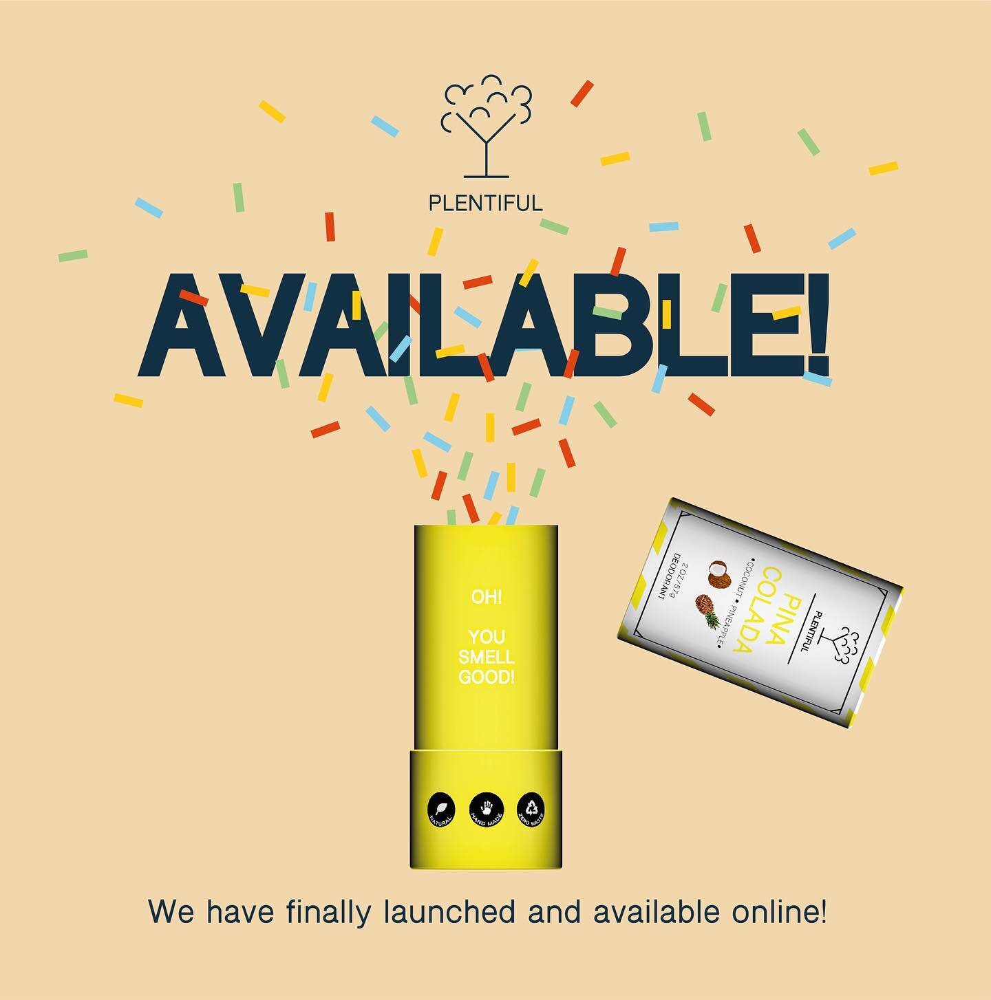 Plentiful has launched!🥳

 #zerowaste #sustainability #deodorant #lipbalm #biodegradable #natural #handmade #plentifulproducts #deo #plant #goodforplanet #planet #health #cosmetics #product  #pinacolada #moscowmule #mojito #naturalingredients #cosmo