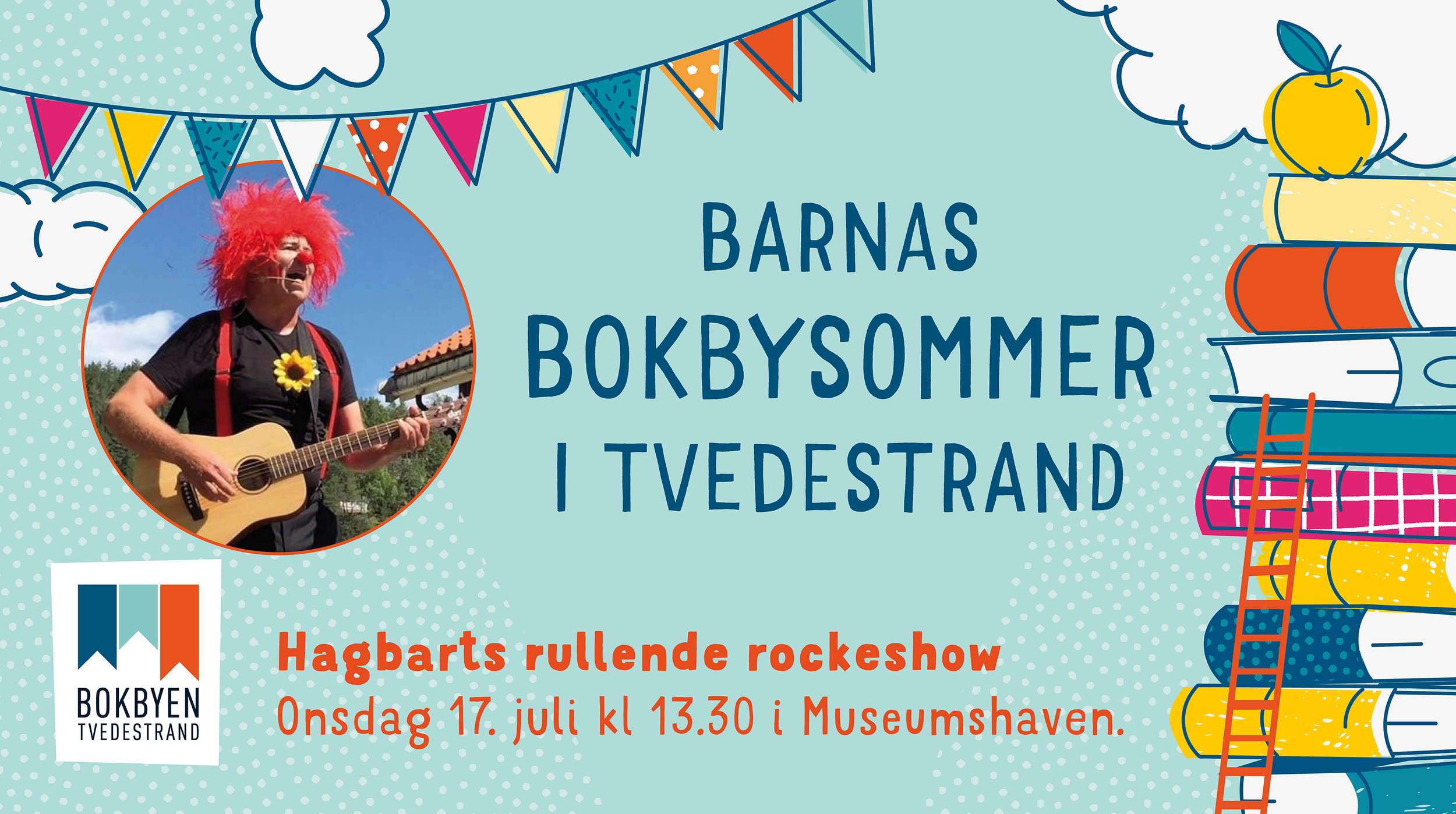 Barnas bokbysommer: Hagbarts rullende rockeshow!