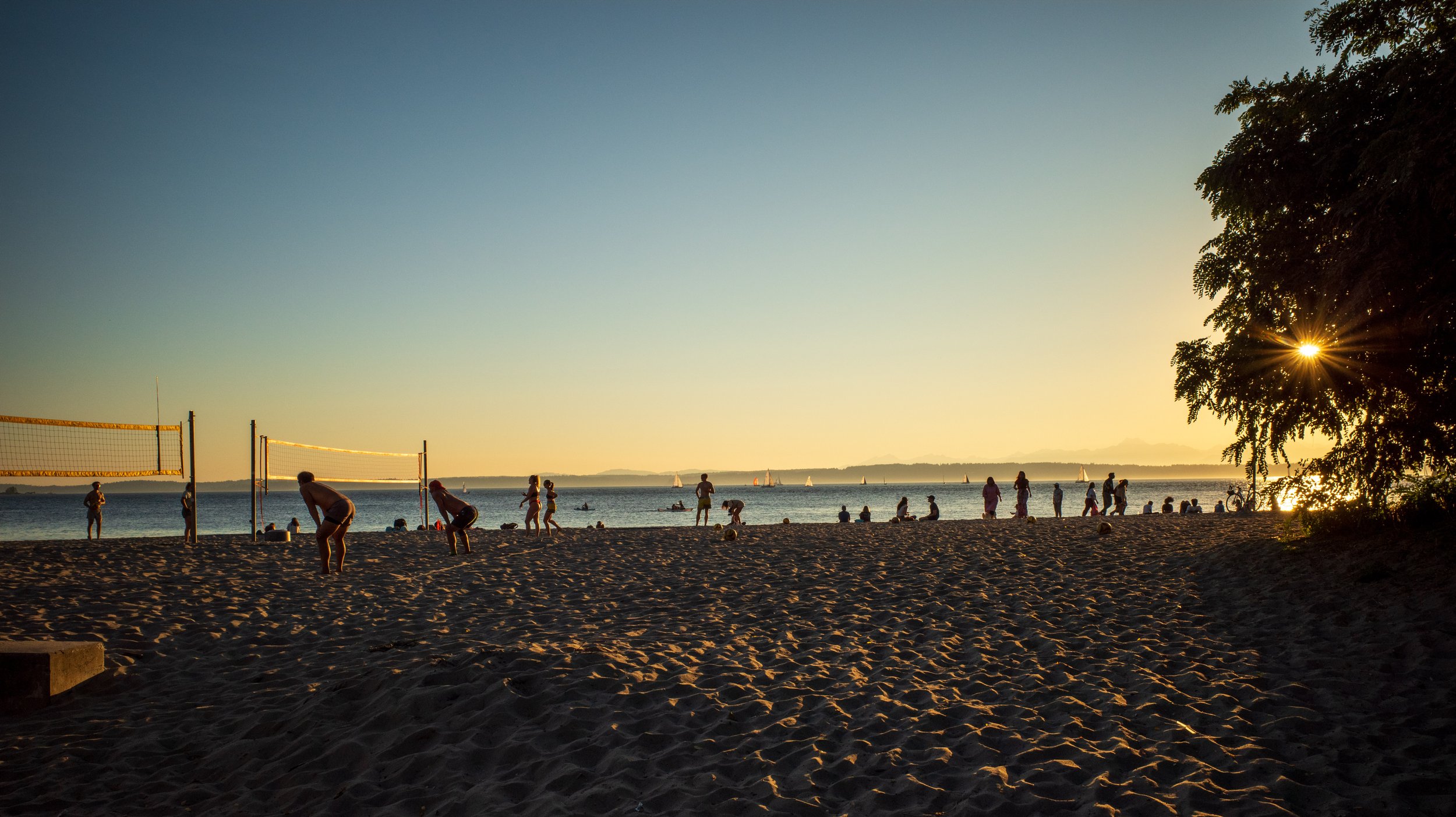  Evening volleyball at Golden Gardens (photo/Jason Rafal) 