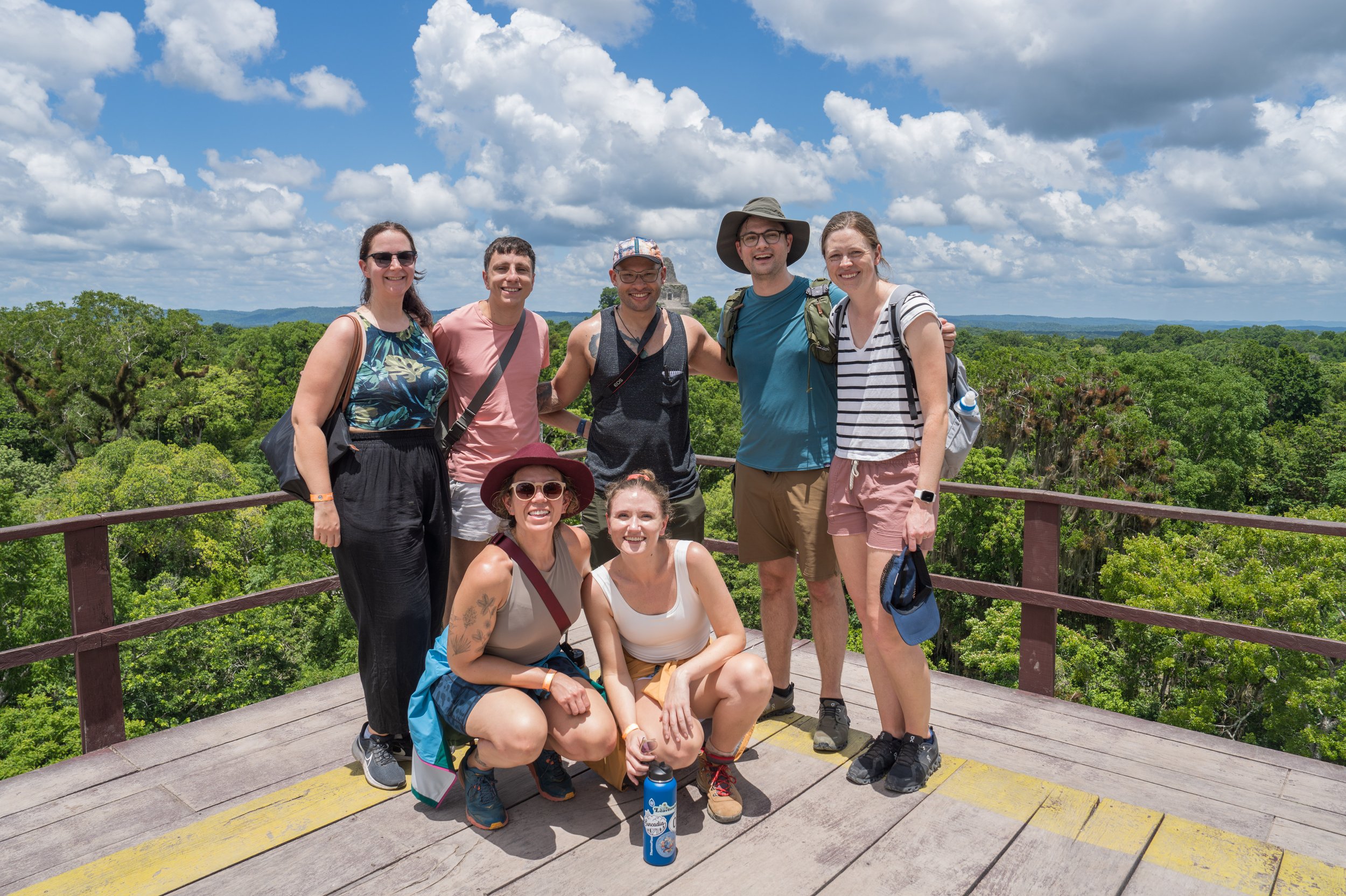  Our happy and sweaty group of friends (photo/Jason Rafal) 