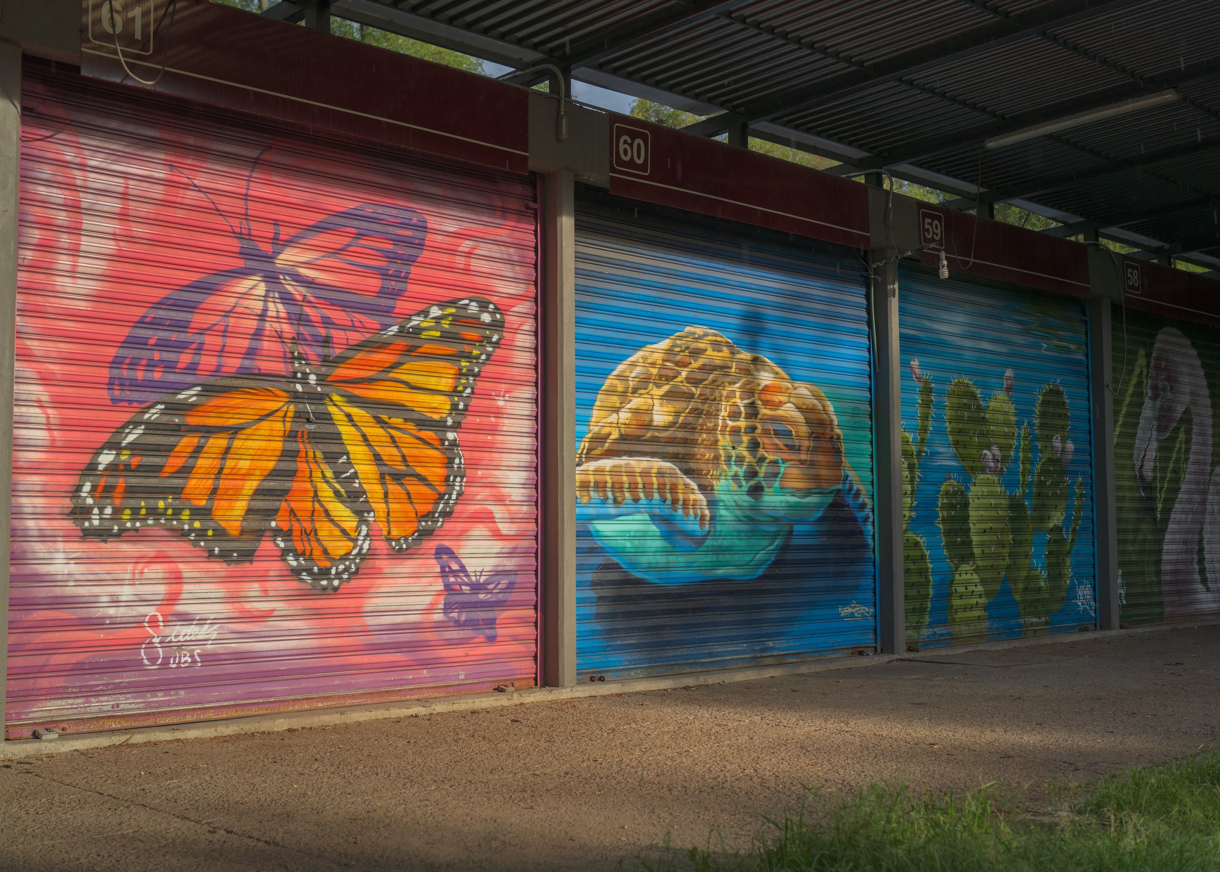 There was a mural on every storage unit door (photo/Jason Rafal)