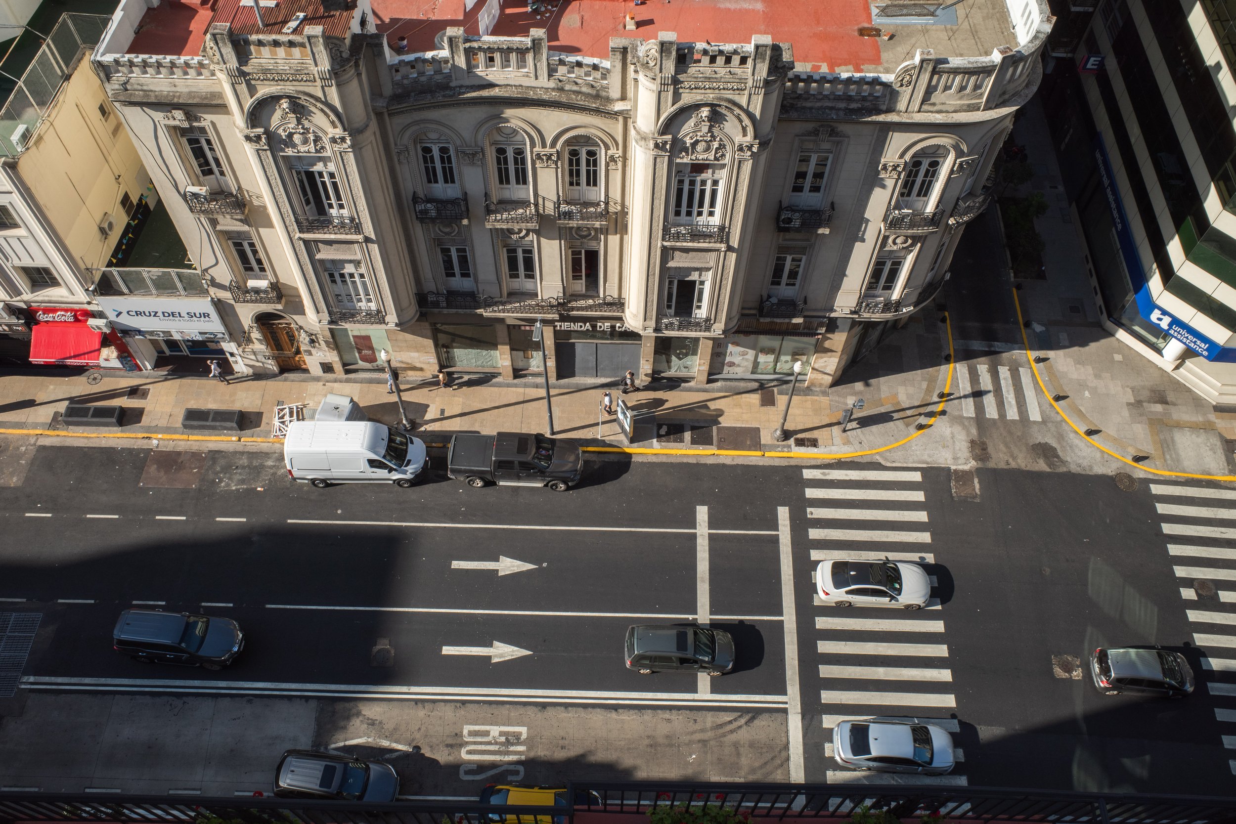  Looking down from the apartment where we stayed in Buenos Aires (photo/Jason Rafal) 