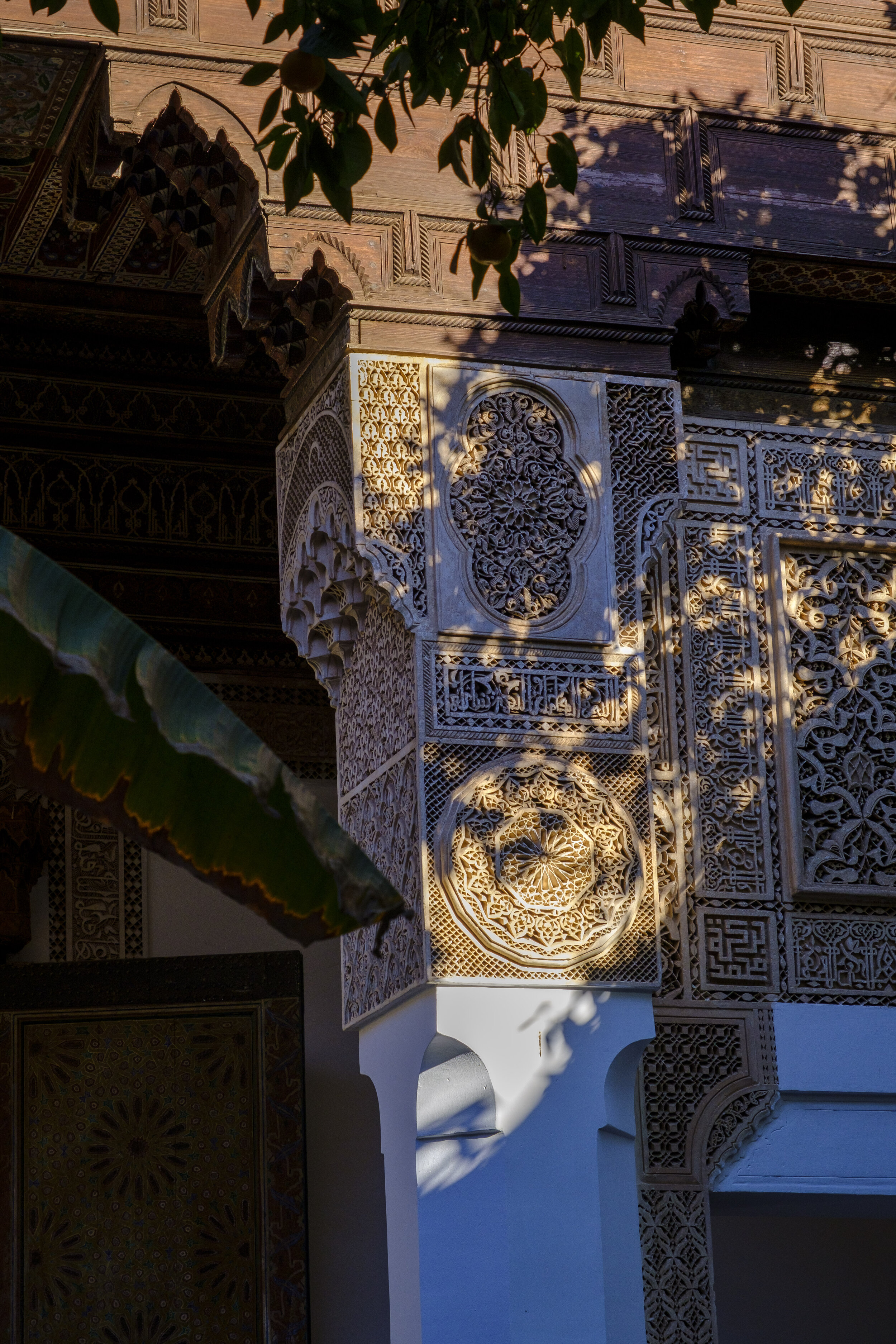  Shadows against the carvings in the Bahia Palace (Photo/Jason Rafal) 