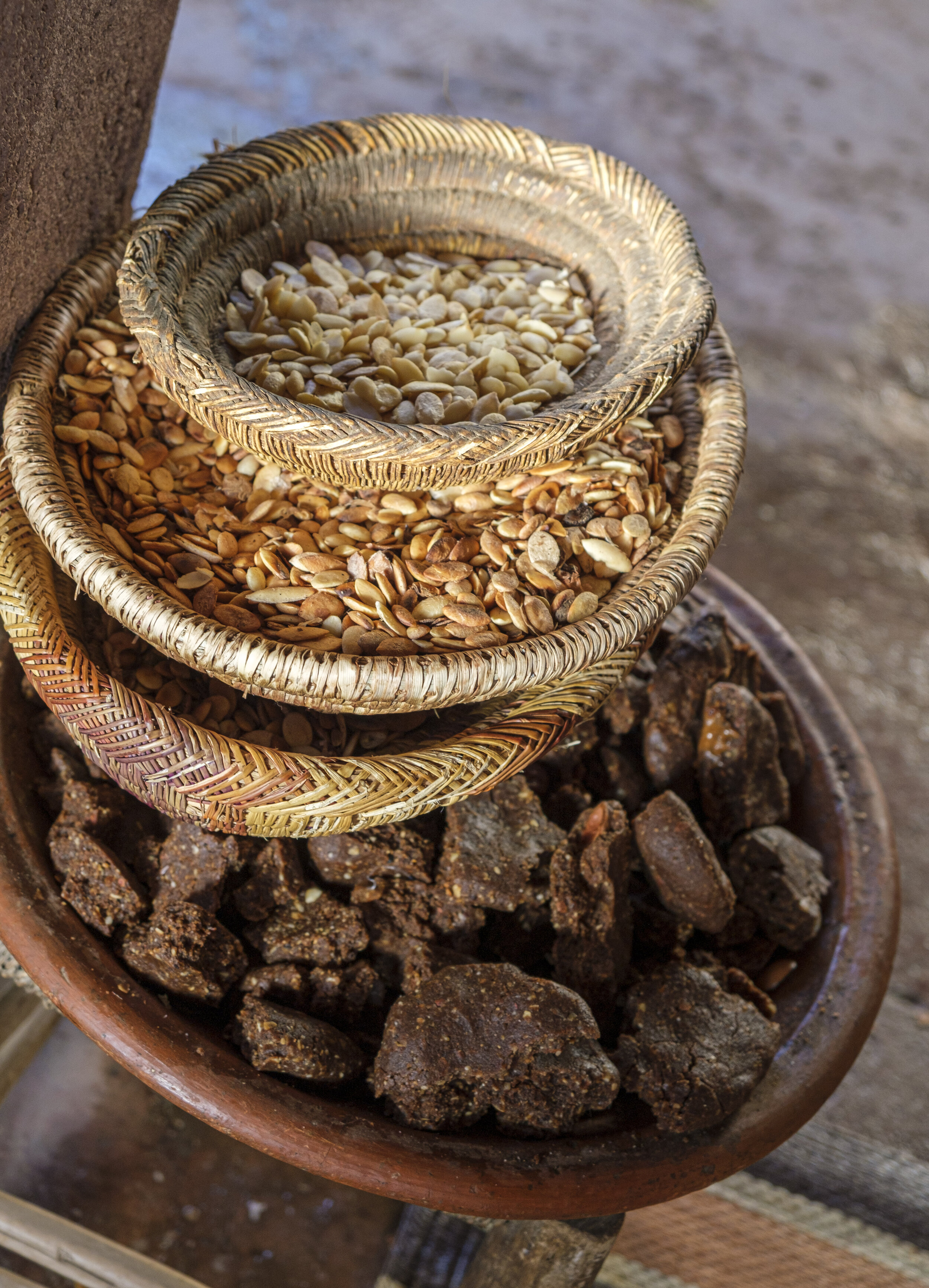 The different stages of argan oil production (Photo/Jason Rafal) 