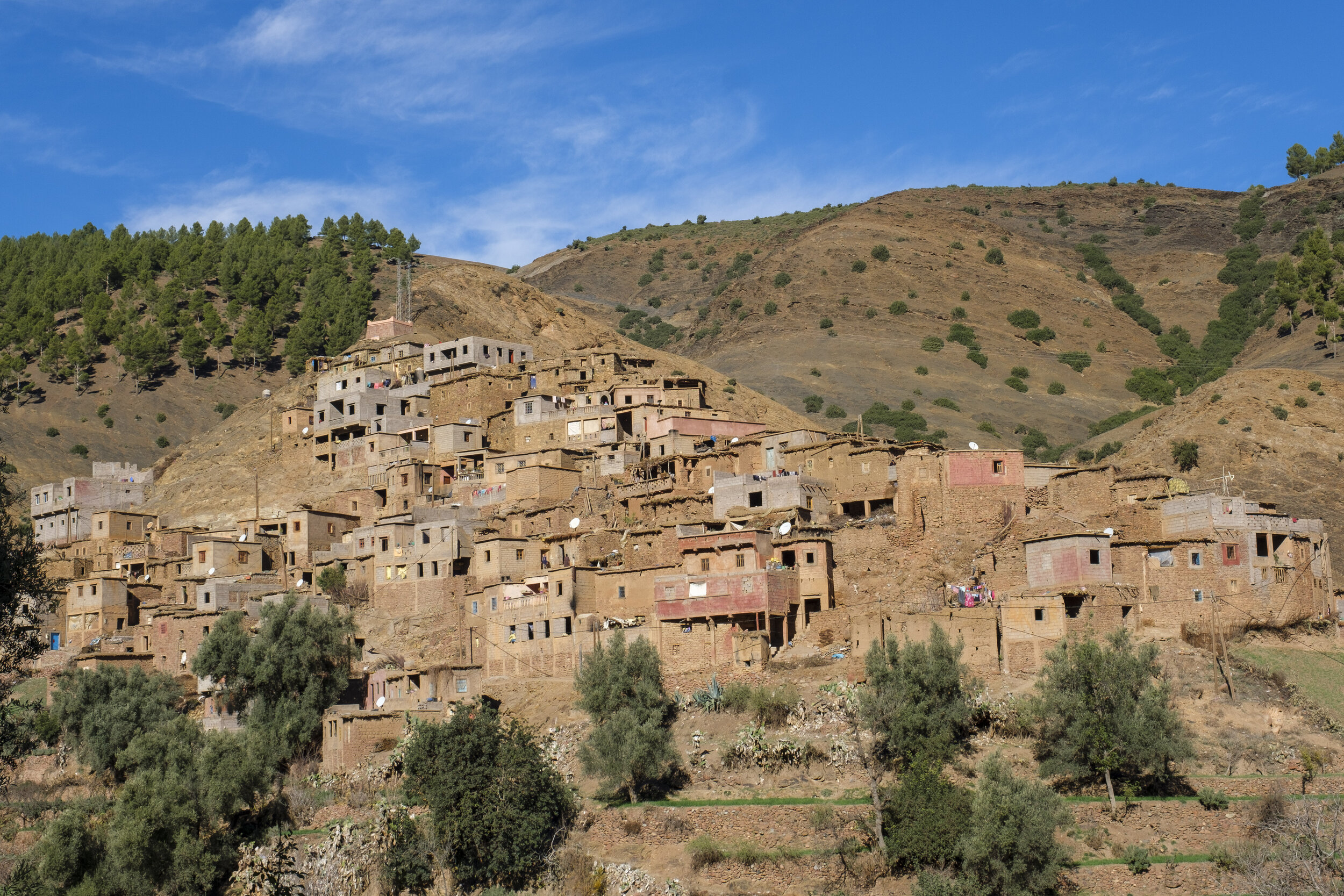  One of the hillside Berber villages (Photo/Jason Rafal) 