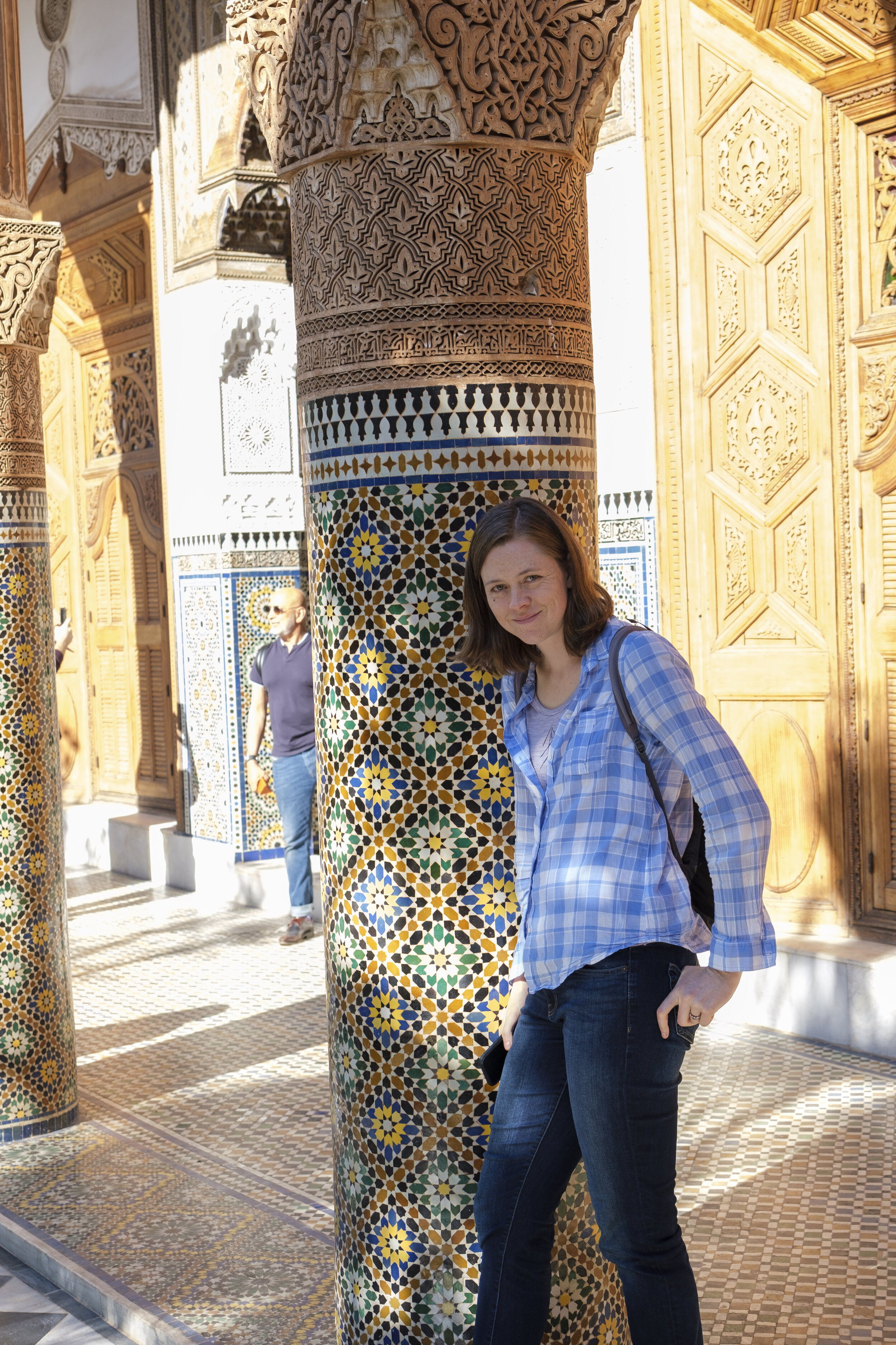  Nicole in one of the courtyards (Photo/Jason Rafal) 