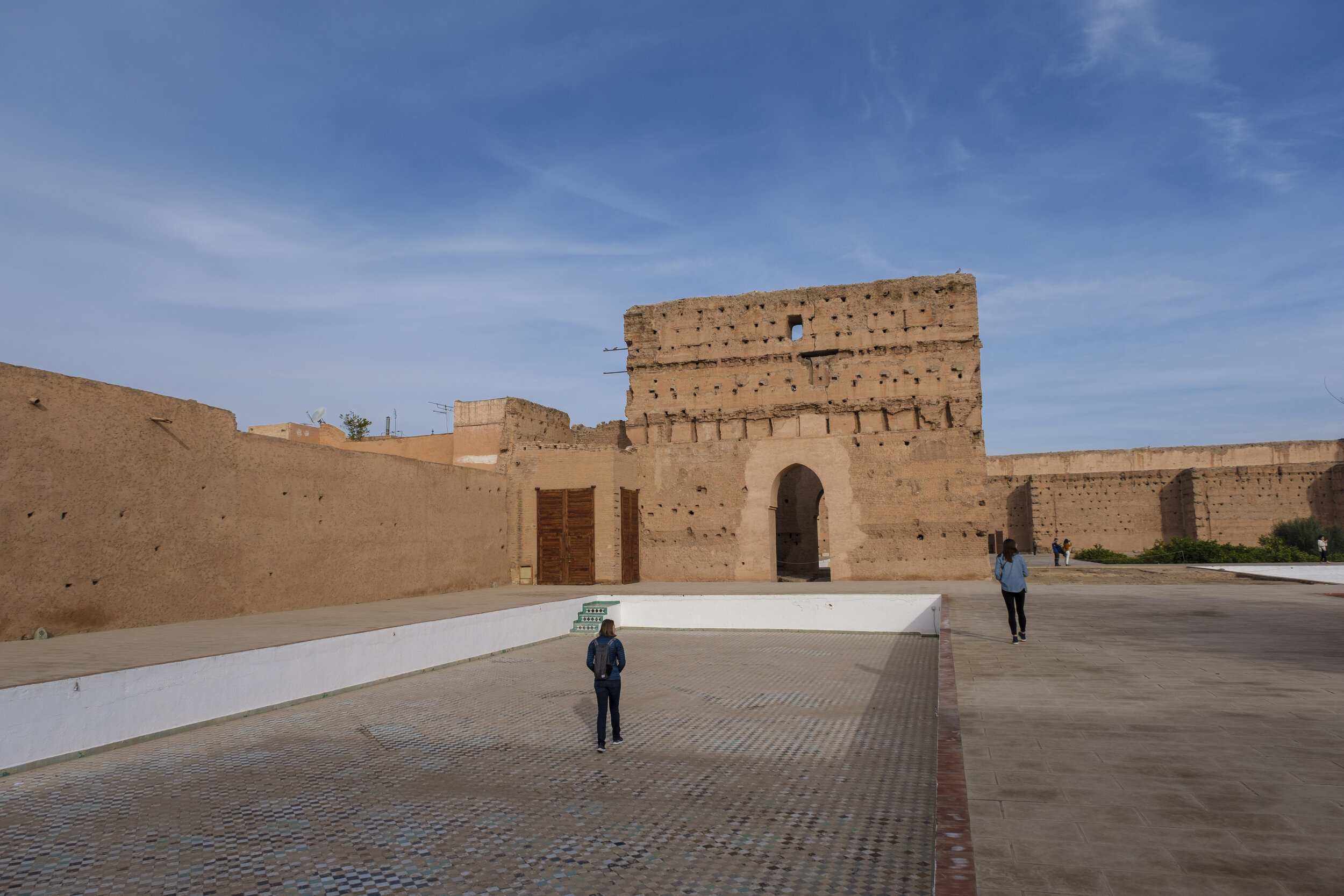  Walking across one of the empty pools (Photo/Jason Rafal) 