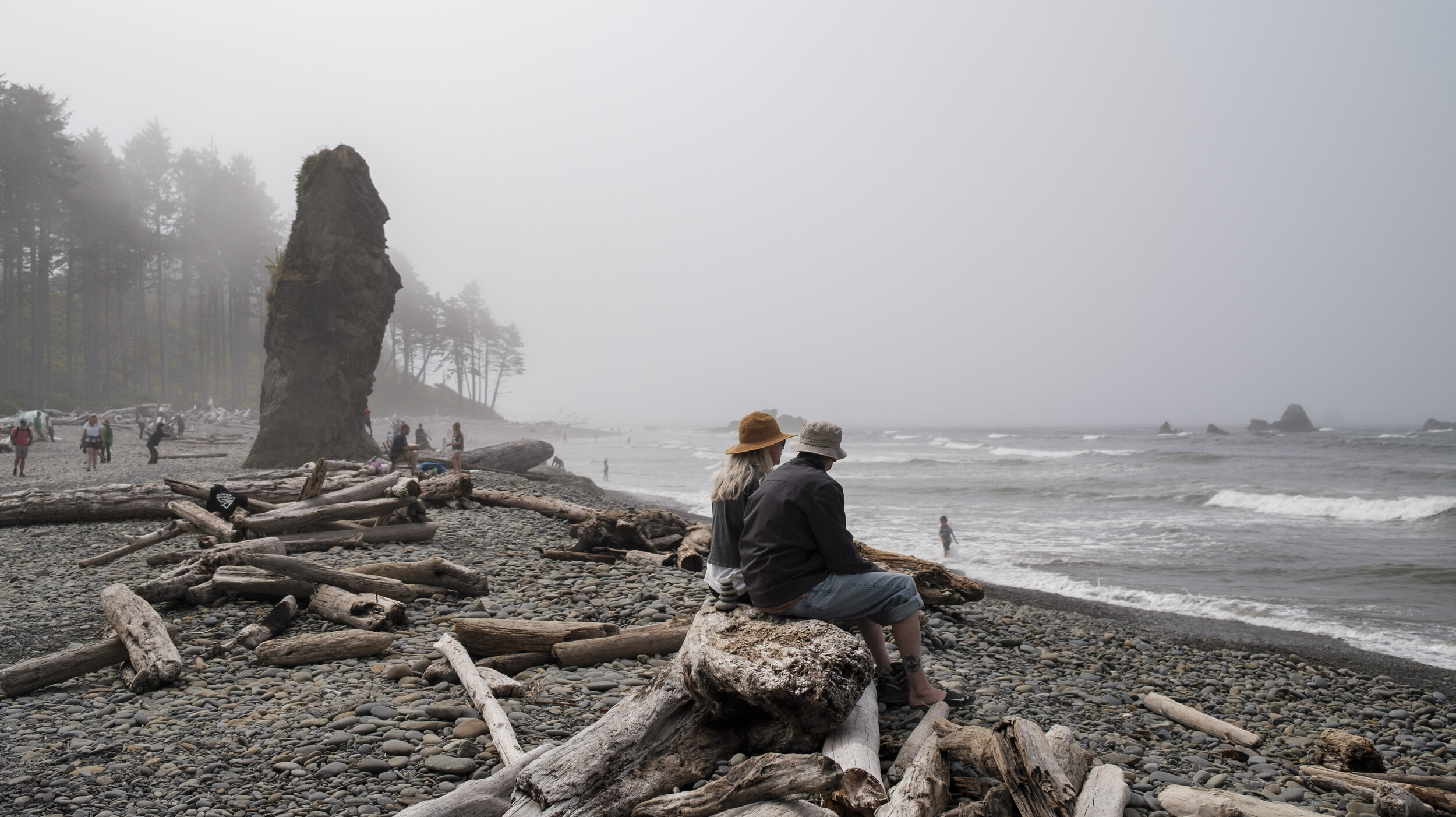 Enjoying the lunchtime views (photo/Jason Rafal) 