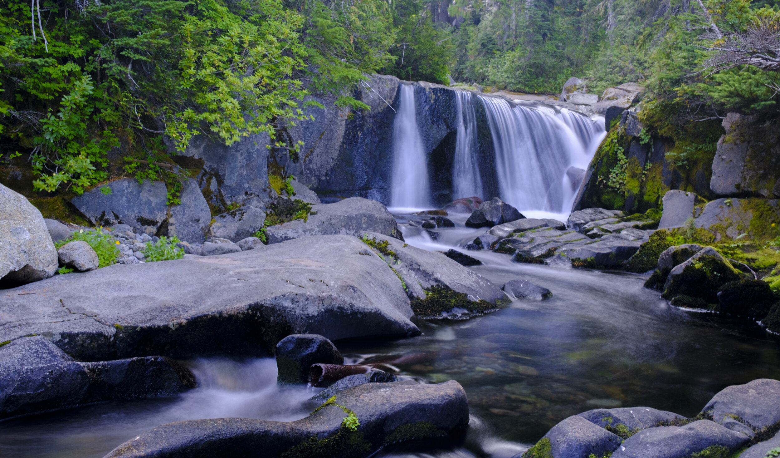  A waterfall on our hike (photo/Jason Rafal) 