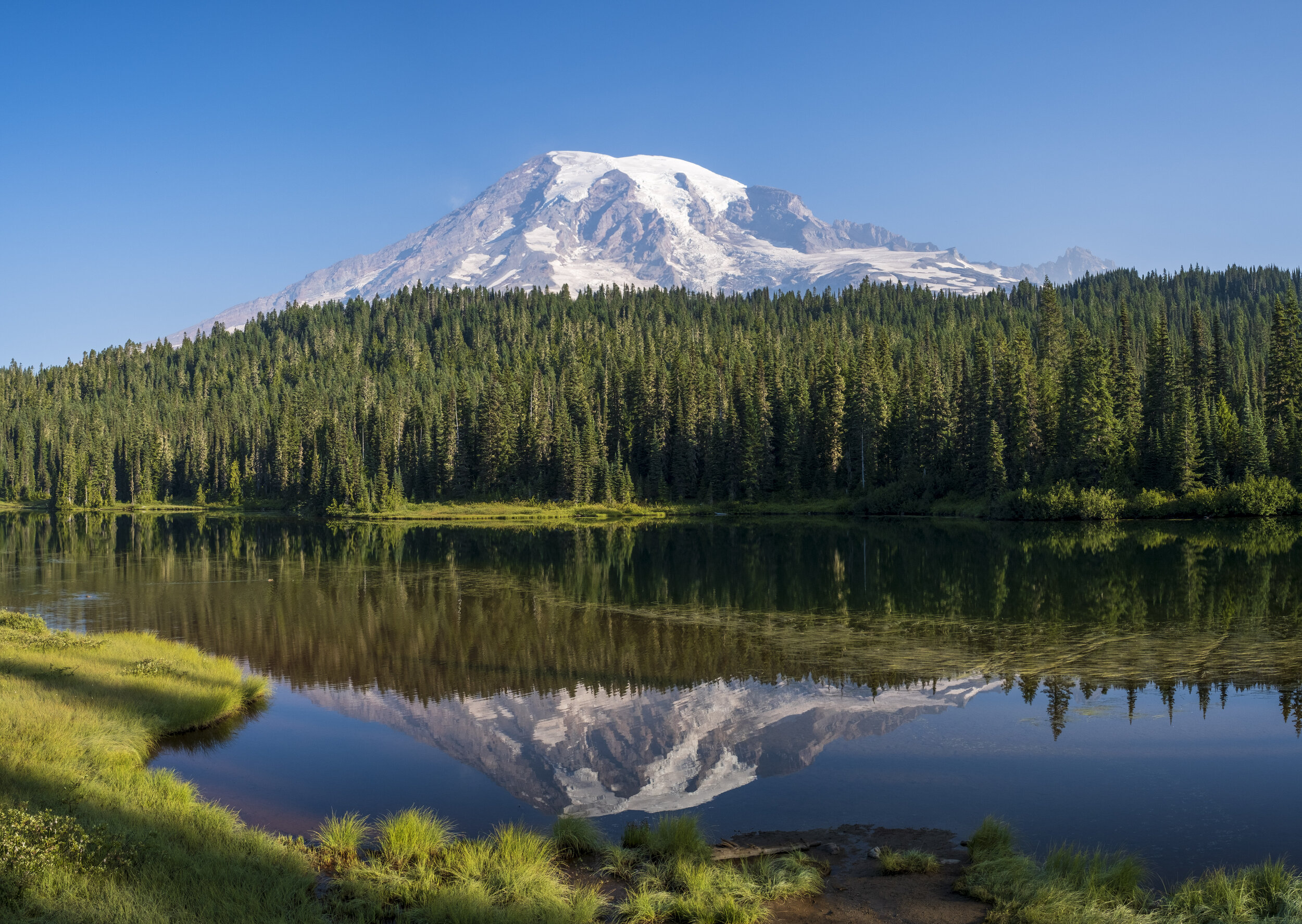  Mount Rainier in the aptly-named Reflection Lake (photo/Jason Rafal) 