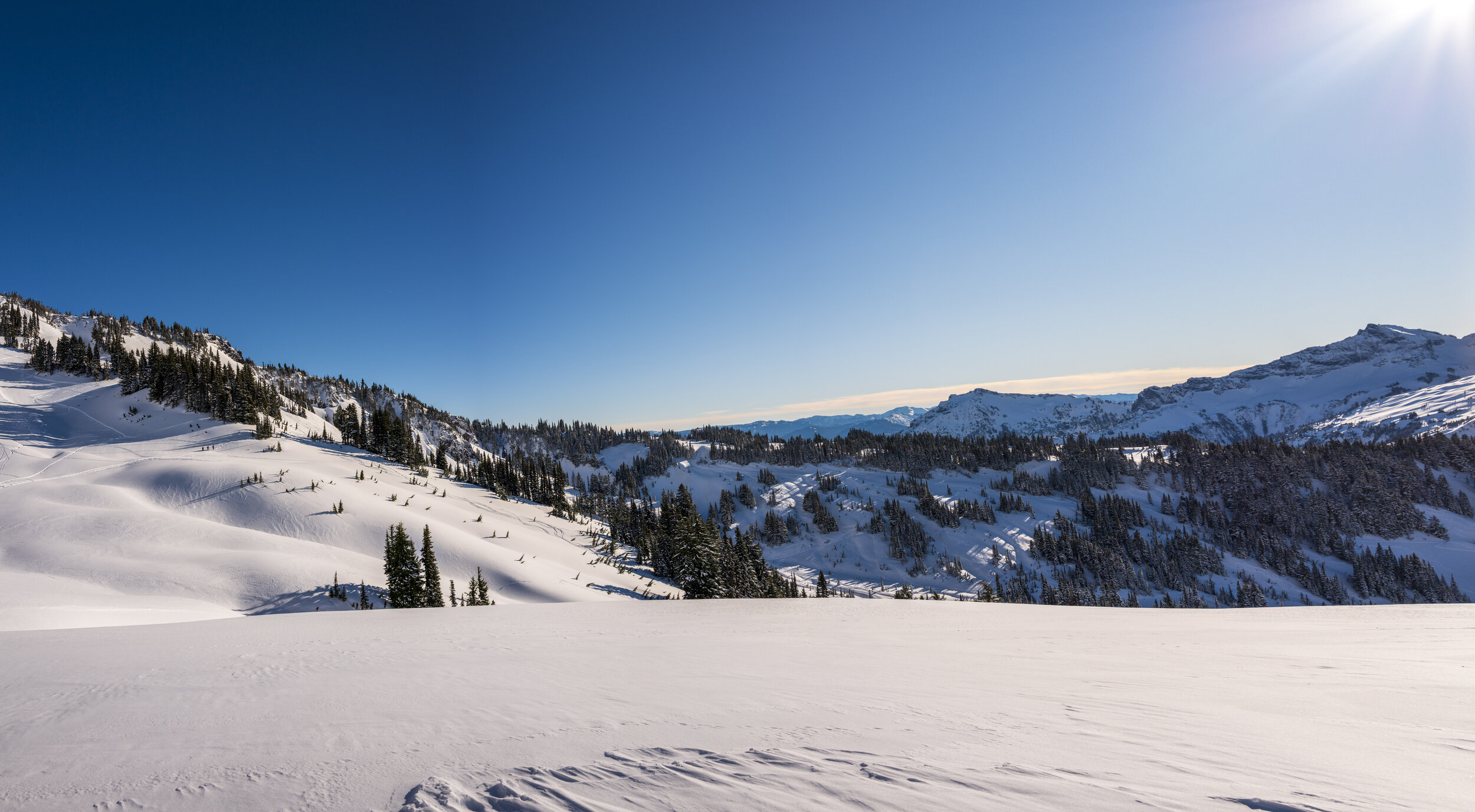  Windswept snow against a saturated sky (photo/Jason Rafal) 