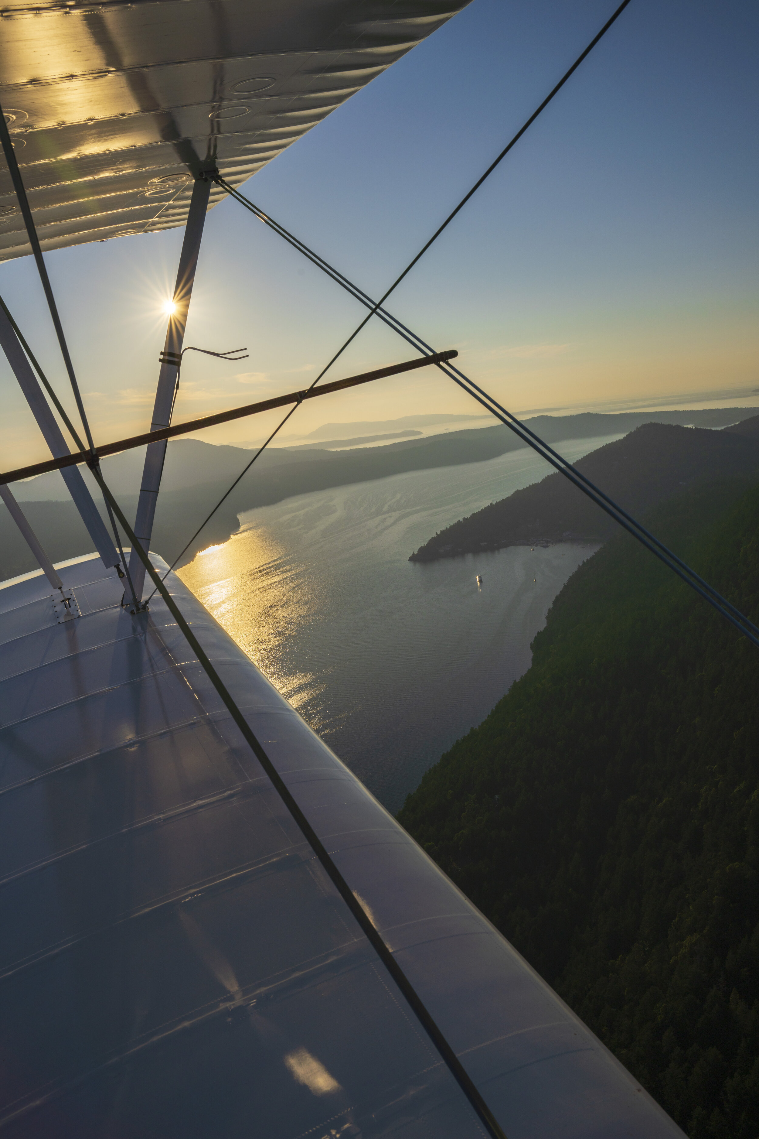  A view of the terrifying plane wings in the evening light (photo/Jason Rafal) 