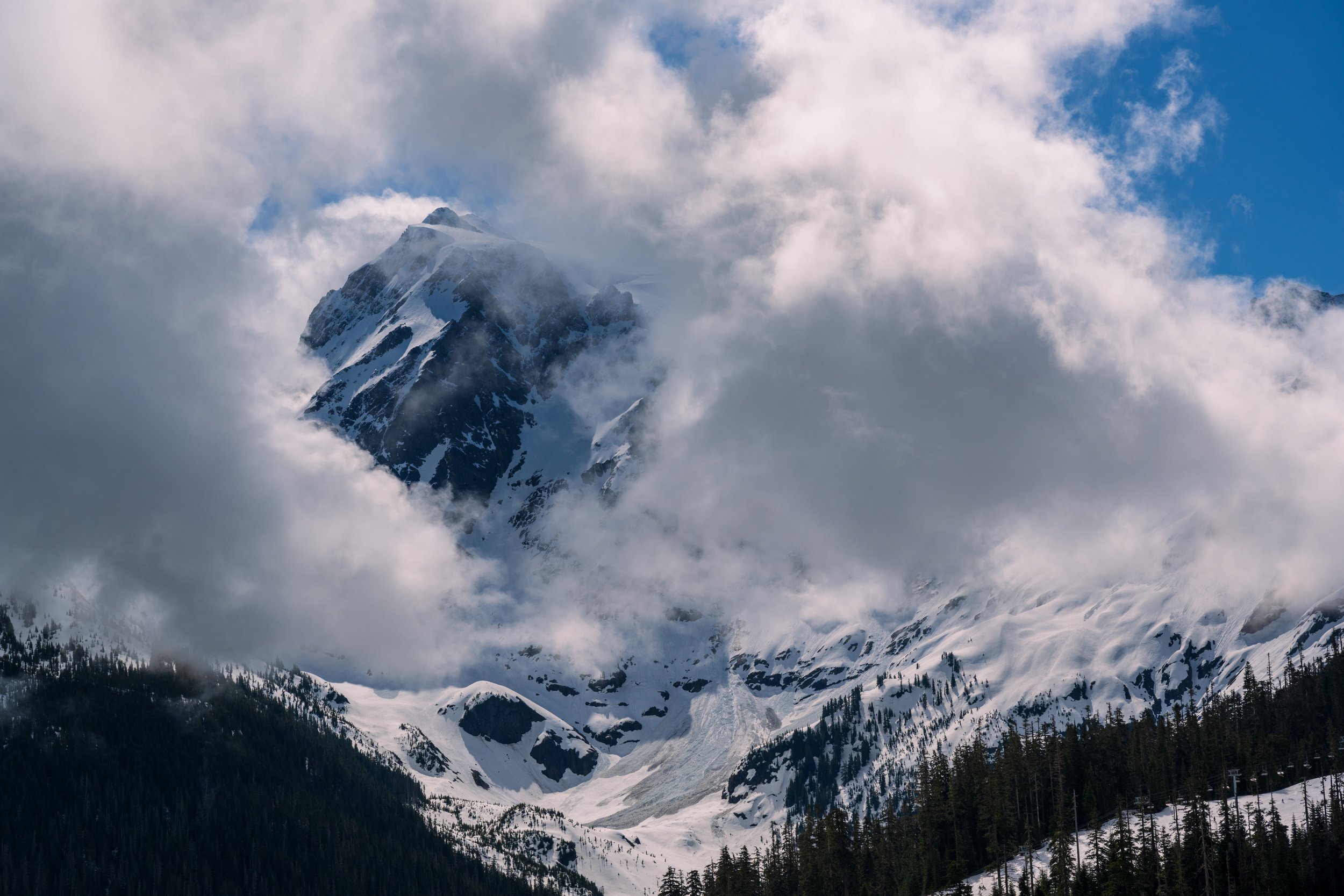  Dramatic clouds around the Mt. Baker ski area 