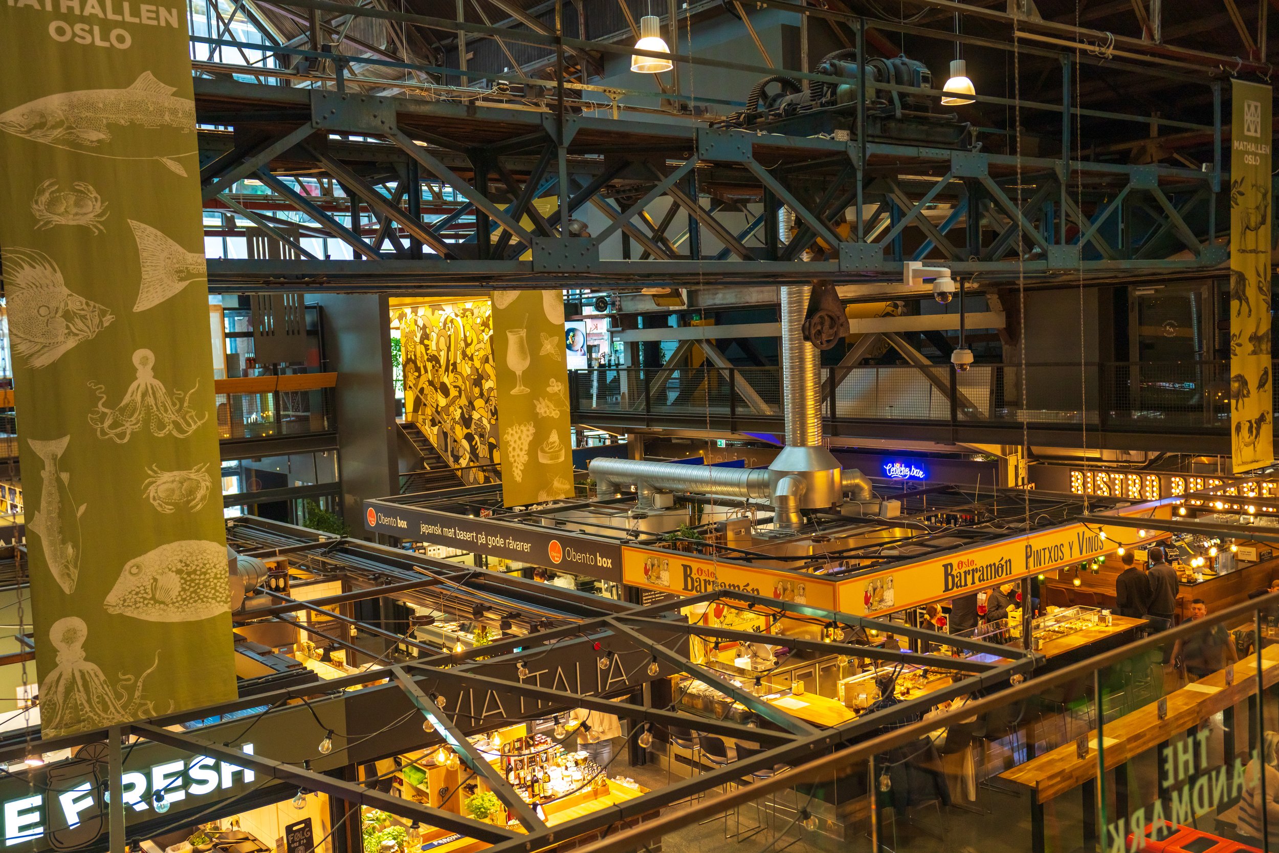 Looking down on Mathallen Oslo (photo/Jason Rafal)