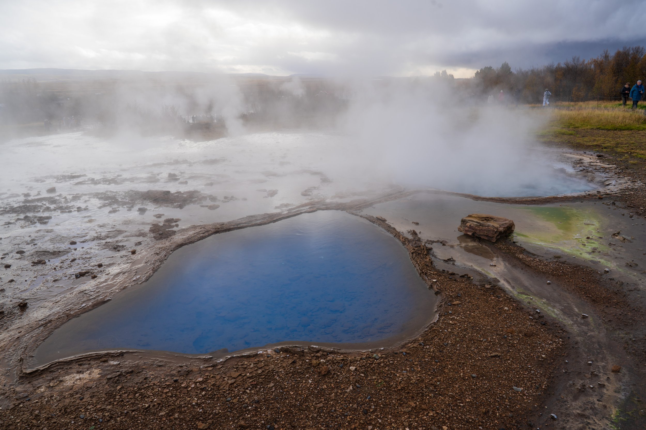  The amazing blue of one of the pools (photo/Jason Rafal) 