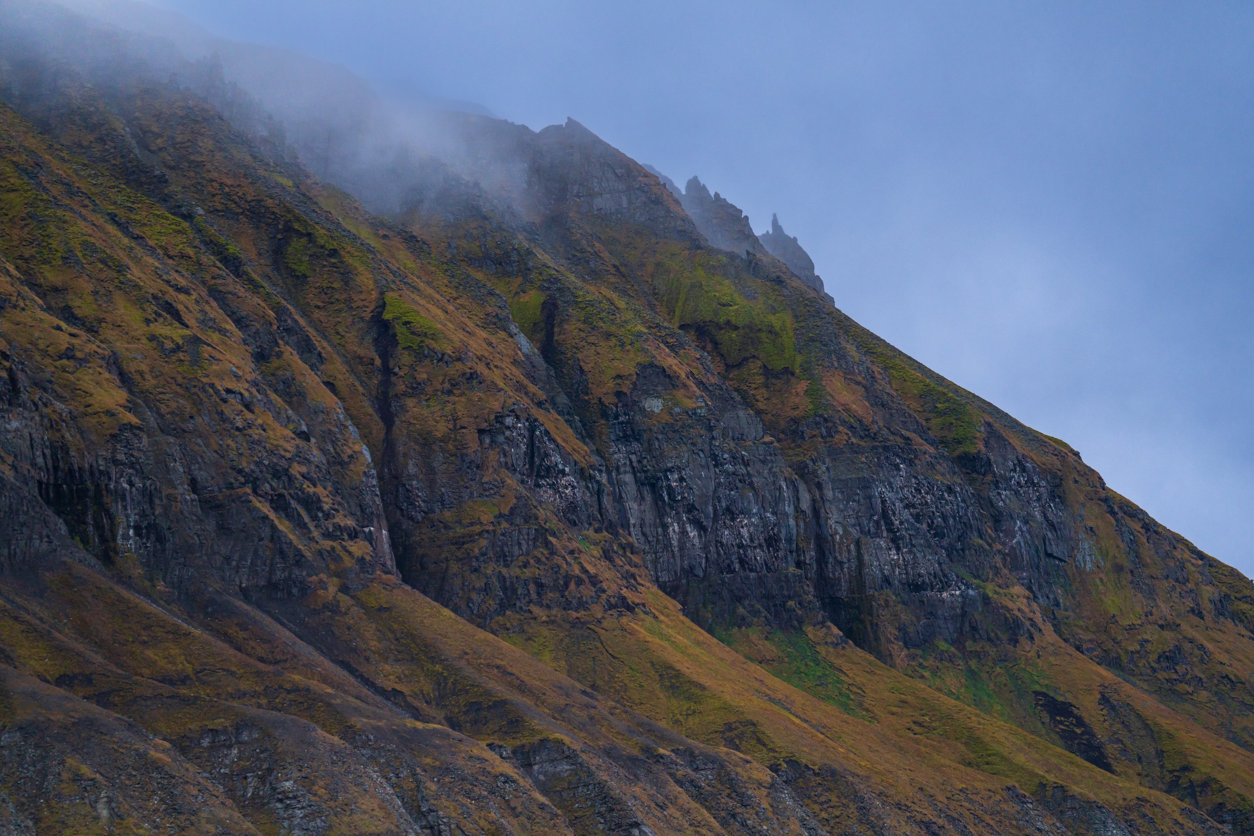  Some of the most colorful landscape we saw in Svalbard (photo/Jason Rafal) 