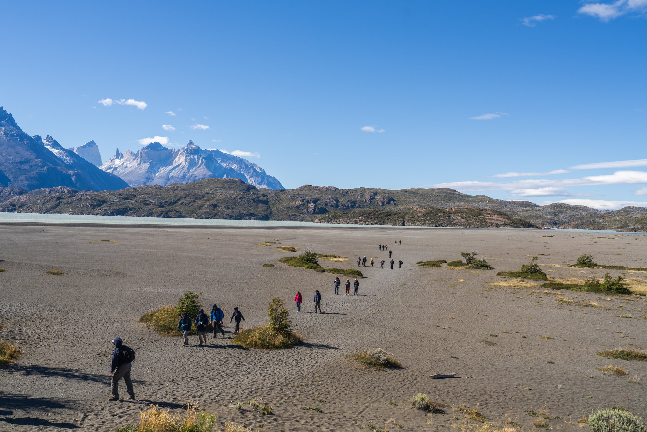  Walking across the windiest beach (photo/Jason Rafal) 