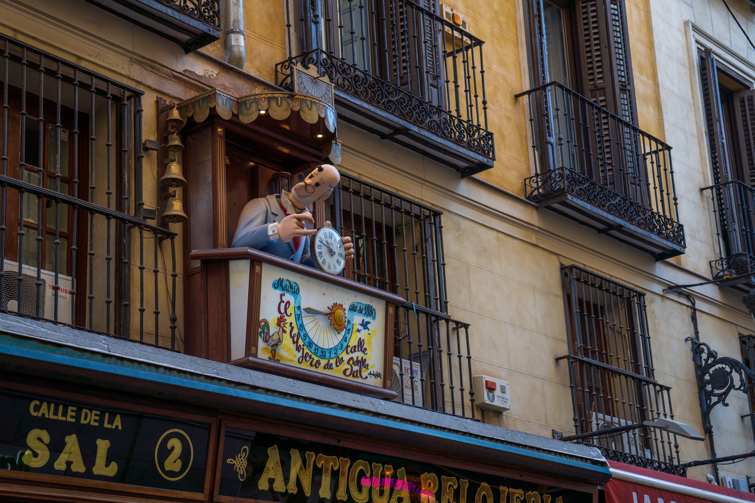  A figurine of a watch maker with a clock representing 4 as IIII (photo/Jason Rafal) 