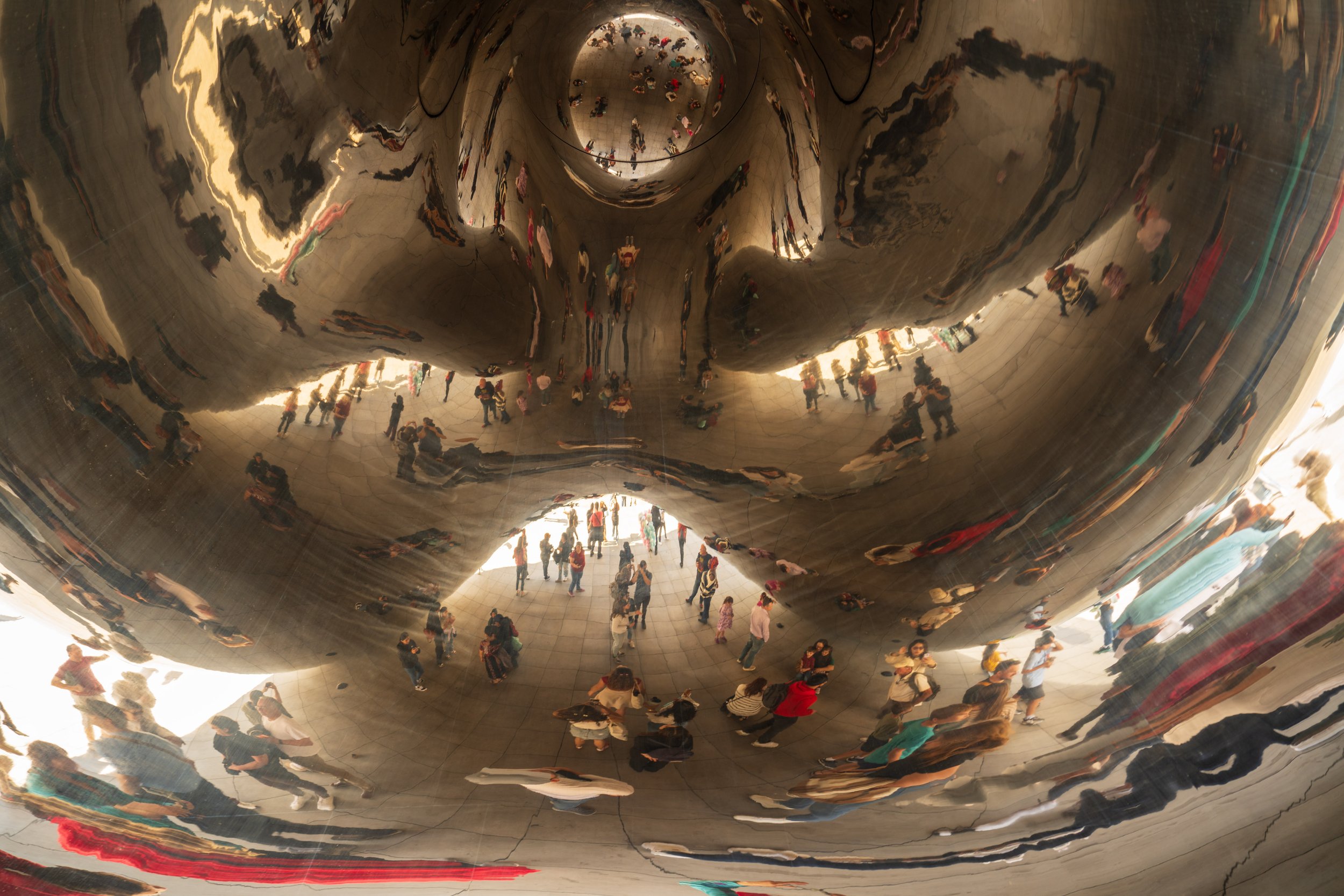  The inside of the sculpture is a fun mind bender (photo/Jason Rafal) 