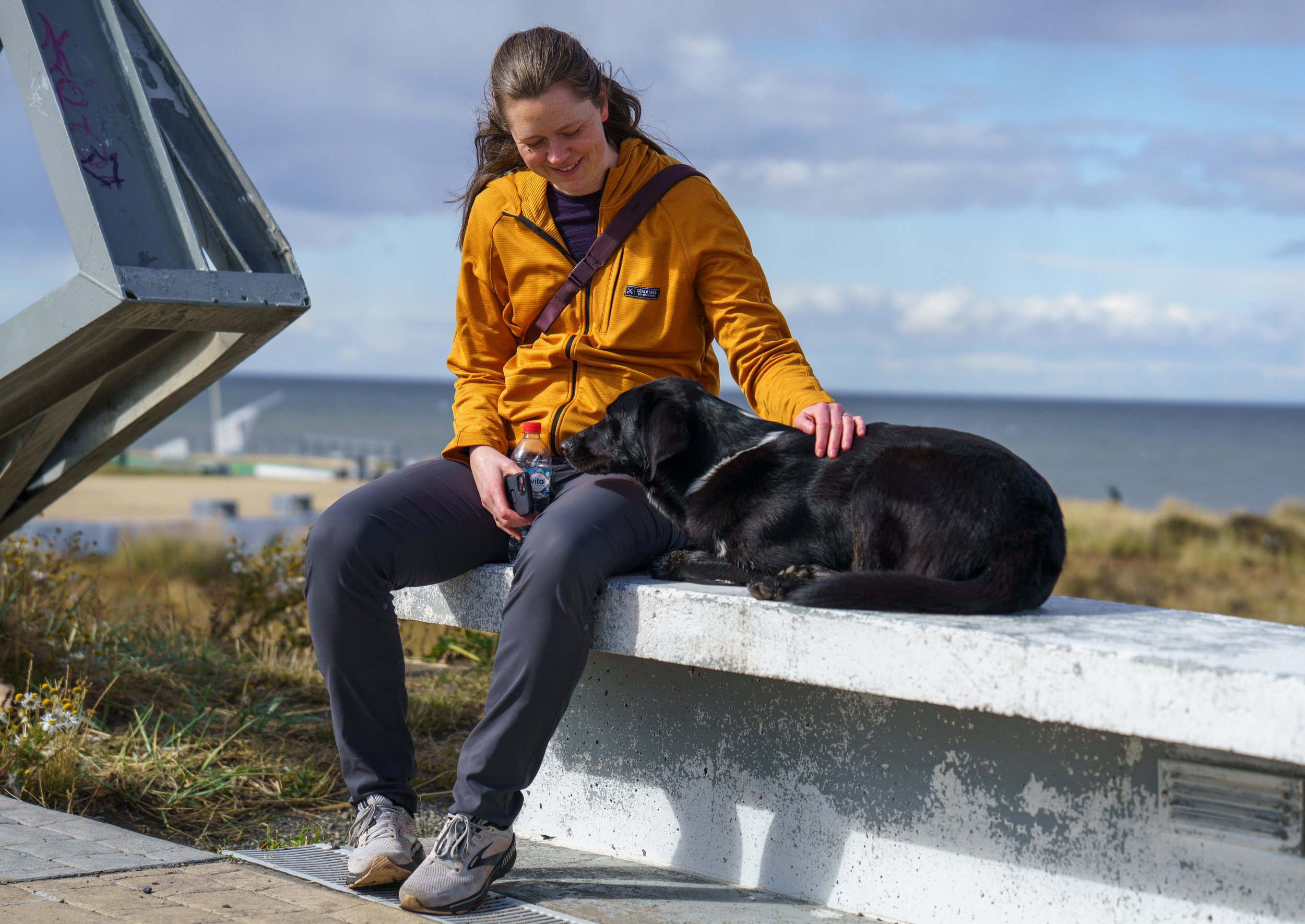  Nicole probably would have taken this dog home if she wasn’t 7500 miles from home (photo/Jason Rafal) 