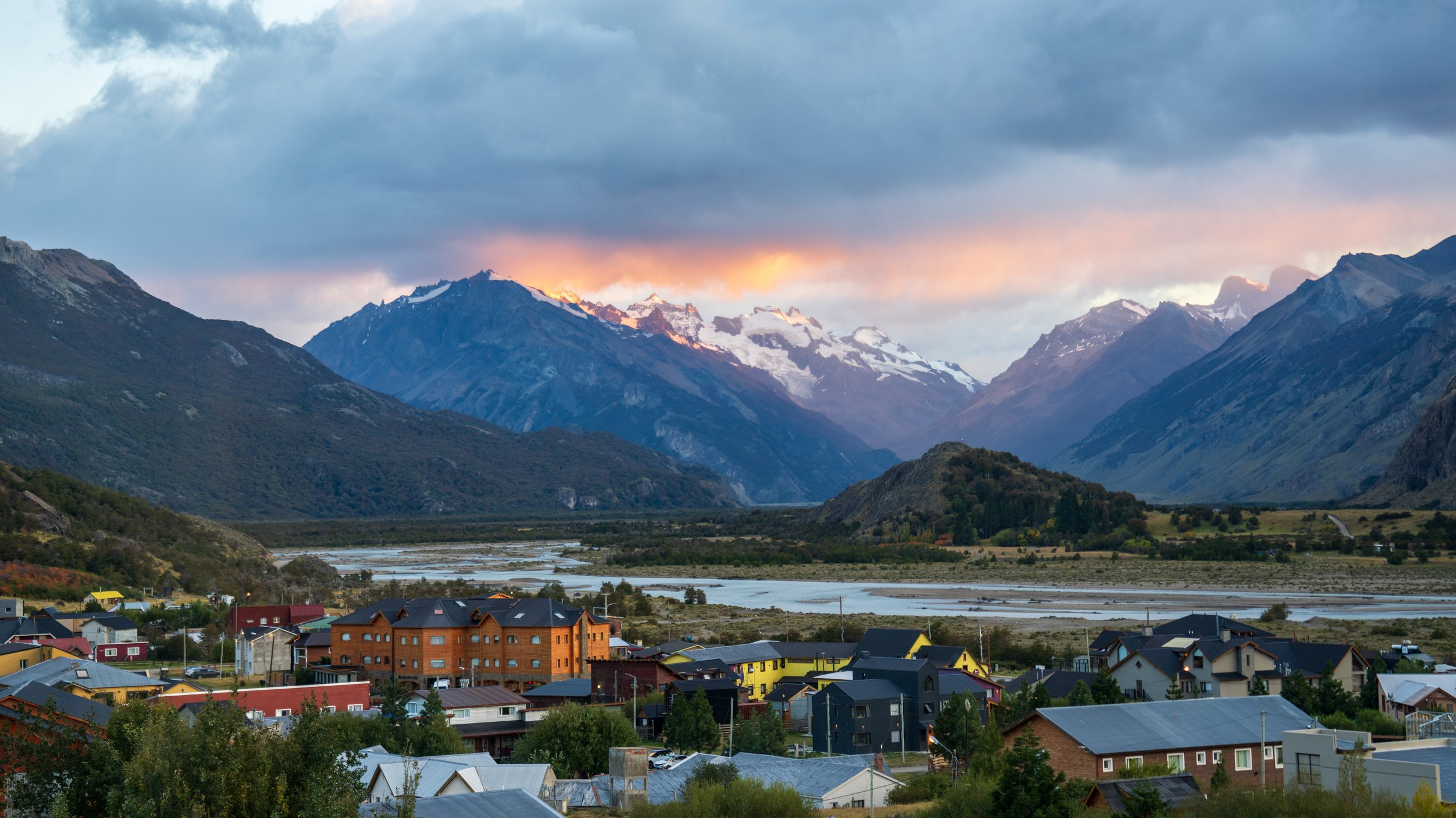  Sunset from our house in El Chalten (photo/Jason Rafal) 